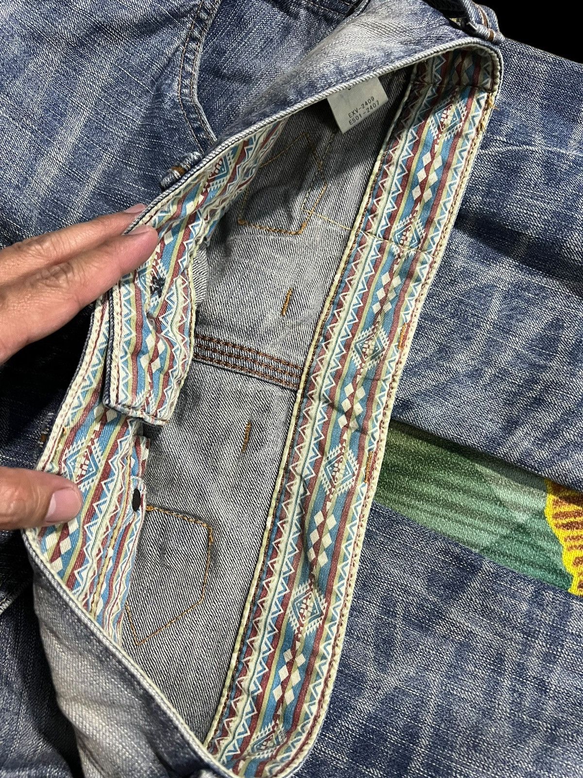 Edwin × If Six Was Nine × Le Grande Bleu (L.G.B.) 💥BAGGY💥EDWIN EXCLUSIVE VINTAGE WASHED FADED JEANS Size US 32 / EU 48 - 12 Thumbnail