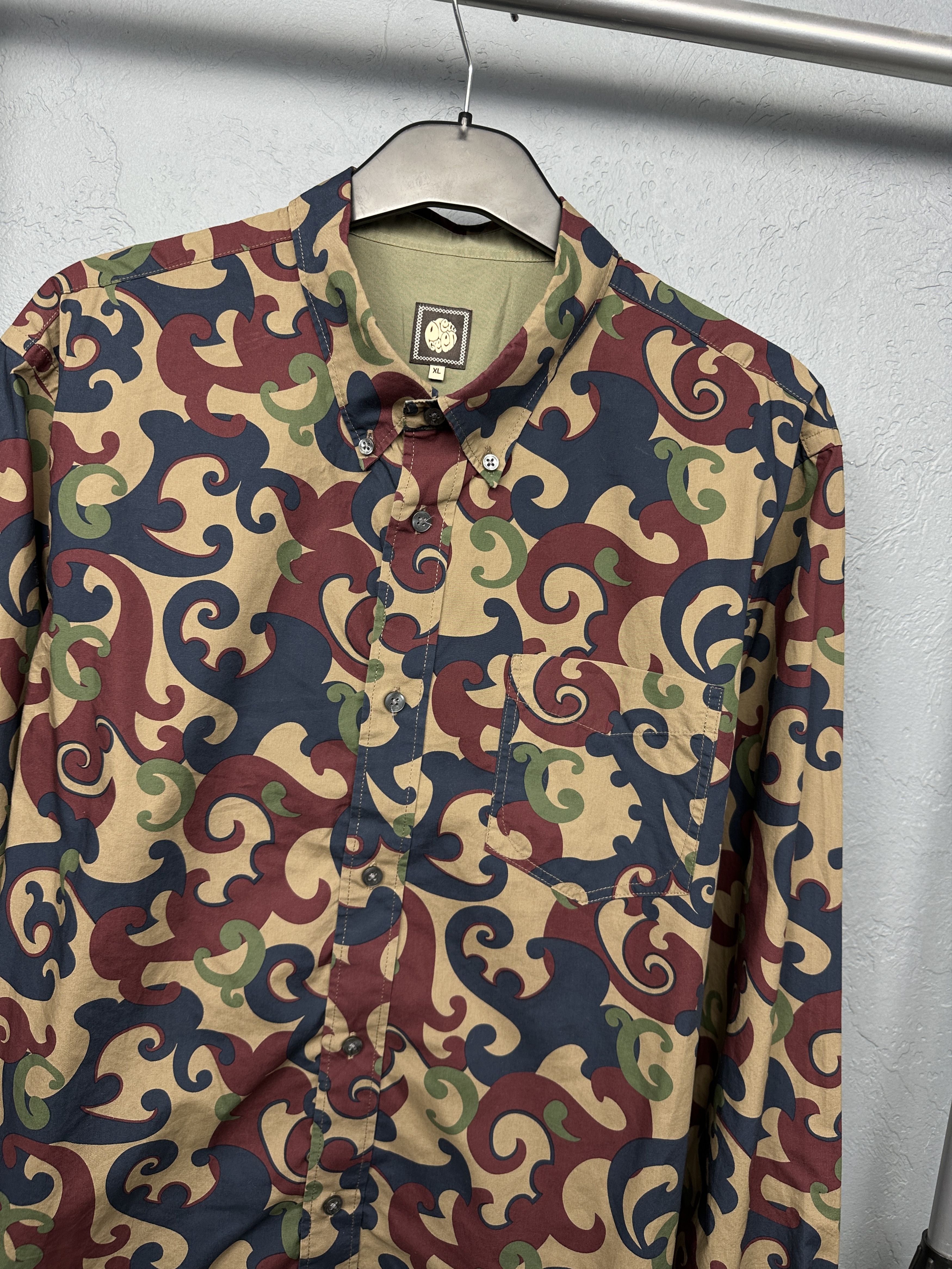 Pretty Green Pretty Green Mens Long Sleeve Shirt Size US XL / EU 56 / 4 - 2 Thumbnail