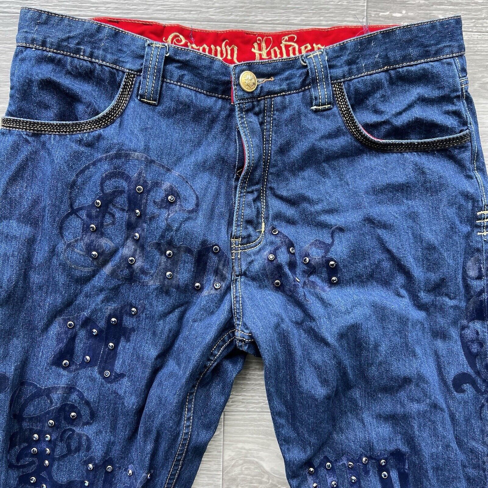 Other Vintage CROWN HOLDER Y2K Baggy Emo Grunge Jeans Size US 40 / EU 56 - 3 Thumbnail