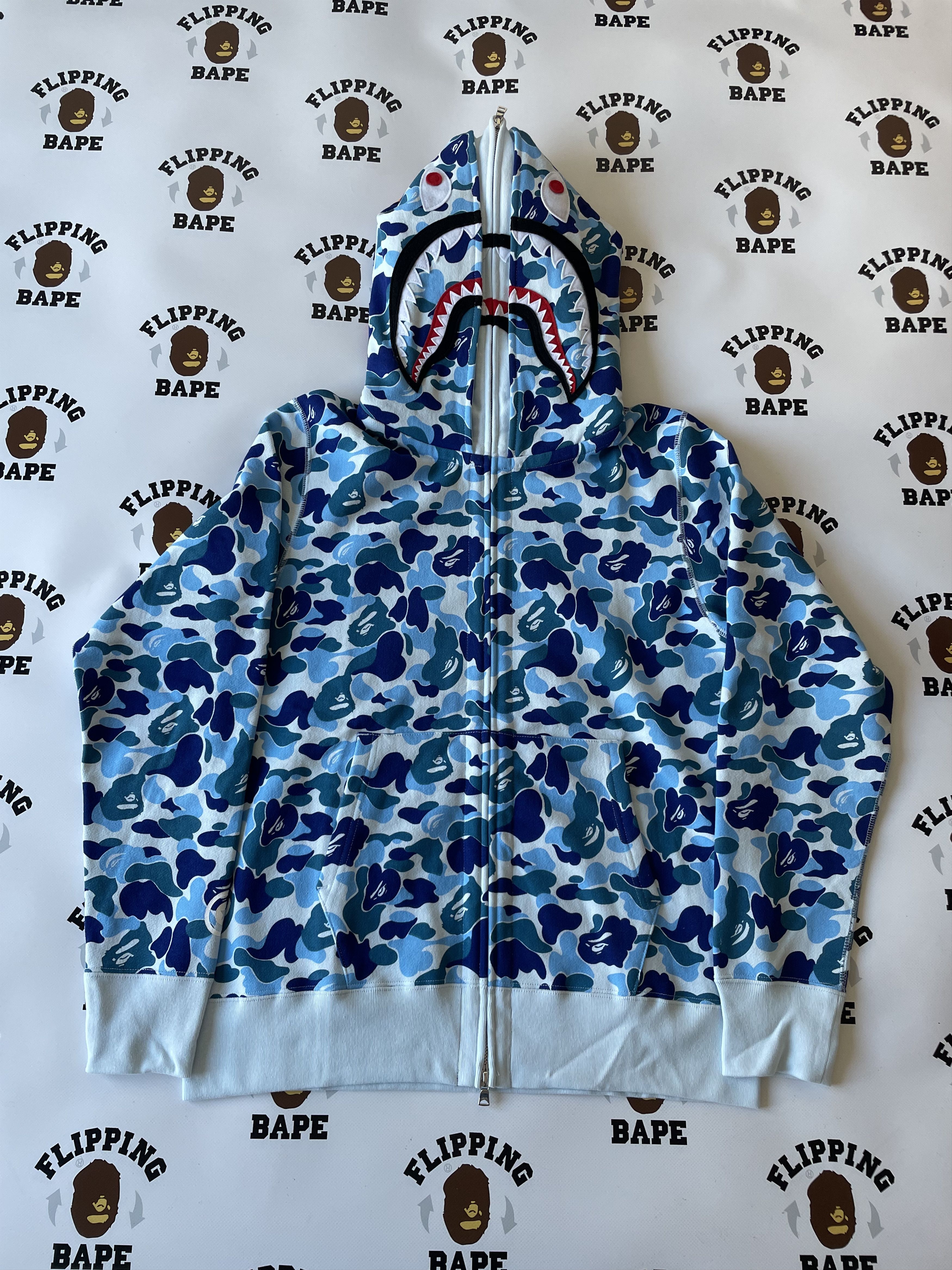 Bape BAPE ABC CAMO DOUBLE SHARK FULL ZIP HOODIE Size US L / EU 52-54 / 3 - 1 Thumbnail