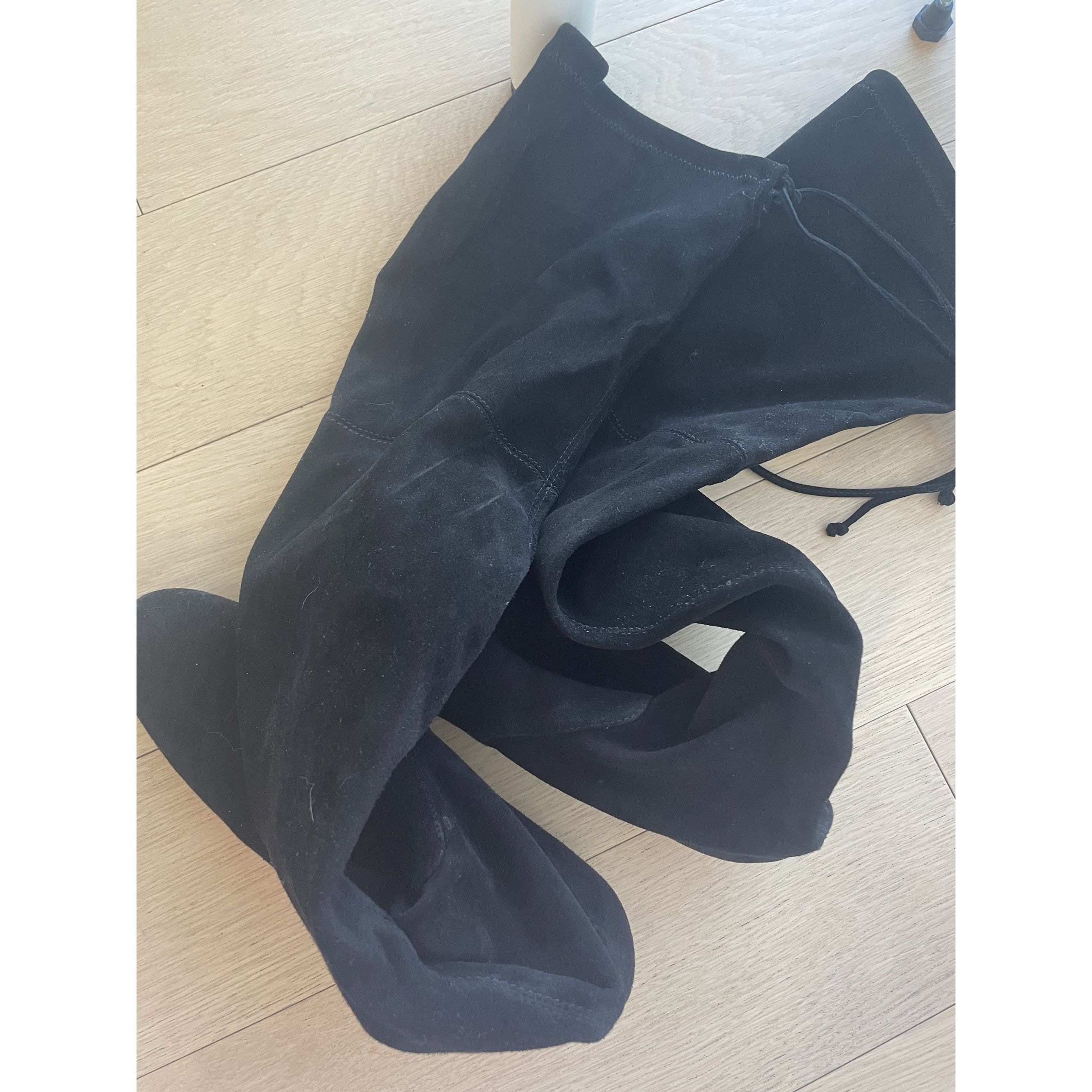 Stuart Weitzman Stuart Weitzman Over-The-Knee Boots Womens Size 8 Black Sued Size US 7 / IT 37 - 6 Thumbnail