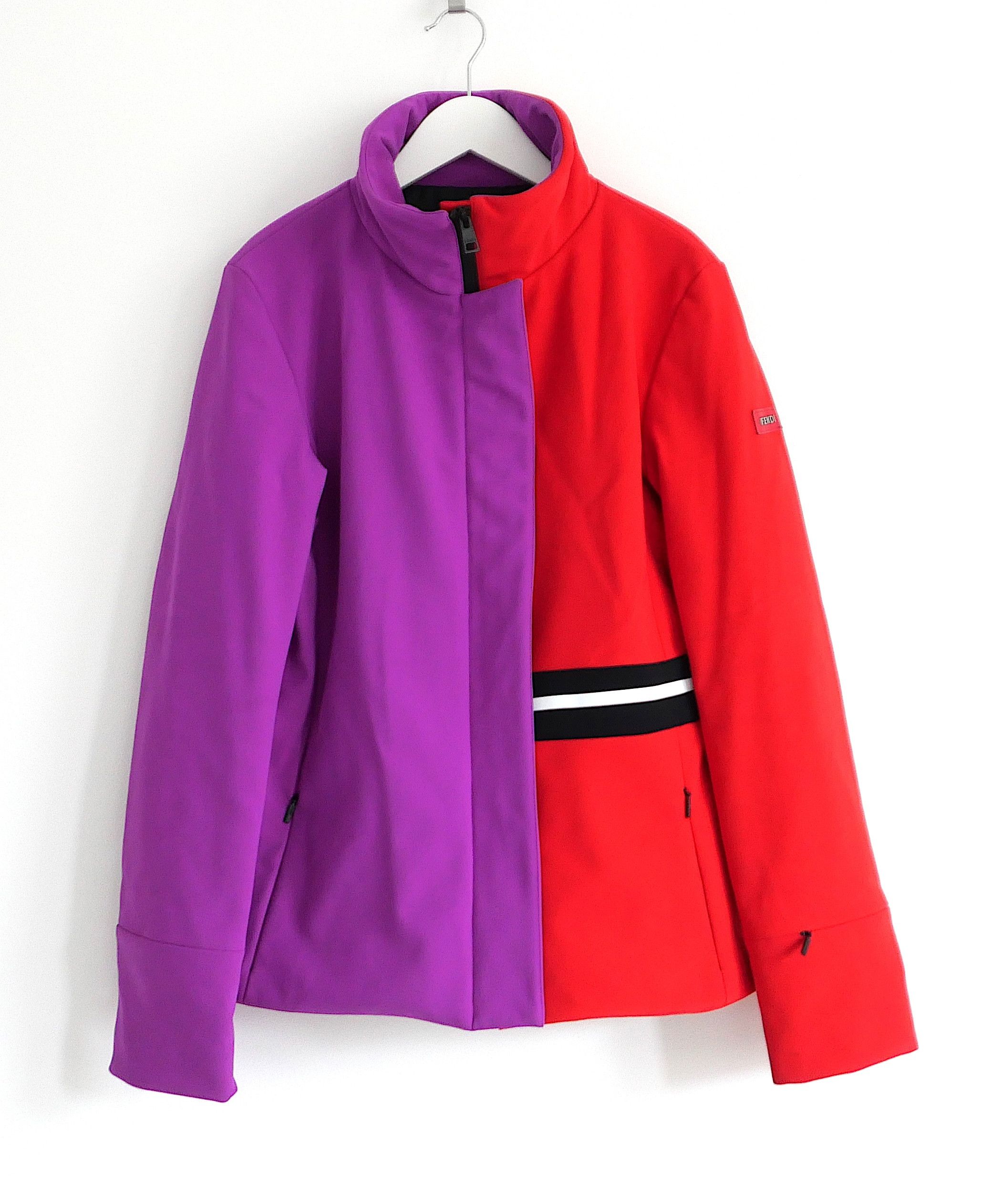 Fendi Fendi Red & Purple Puffer Ski Jacket Size M / US 6-8 / IT 42-44 - 1 Thumbnail