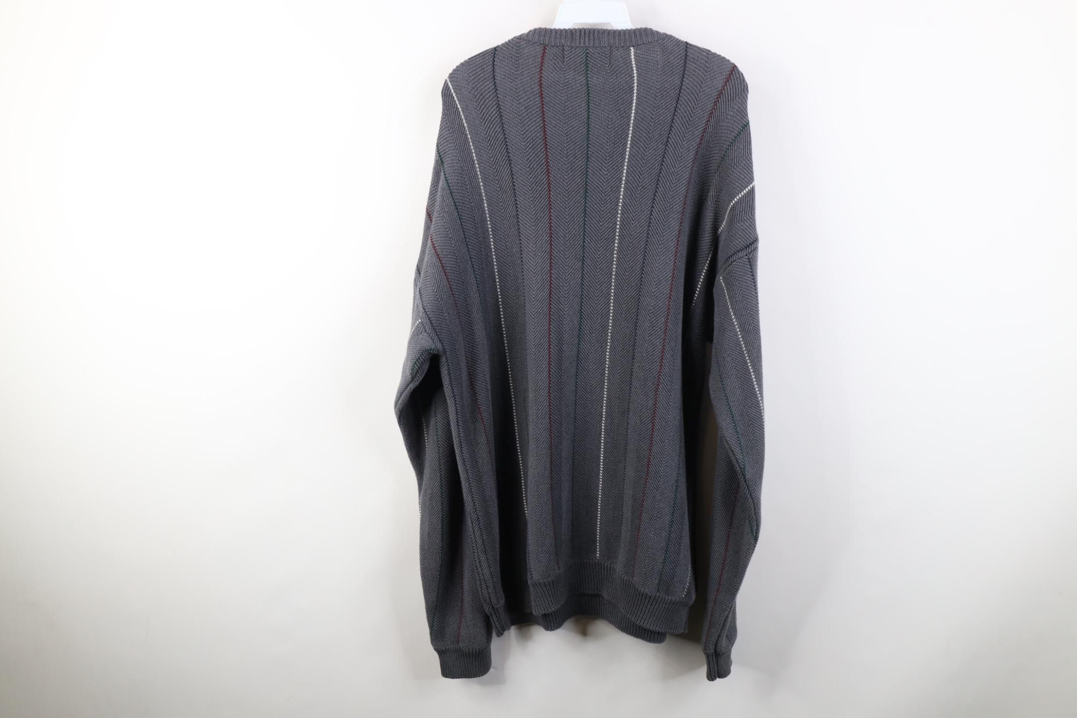 Polo Ralph Lauren Vintage 90s Chaps Ralph Lauren Herringbone Knit Sweater Size US XL / EU 56 / 4 - 11 Thumbnail