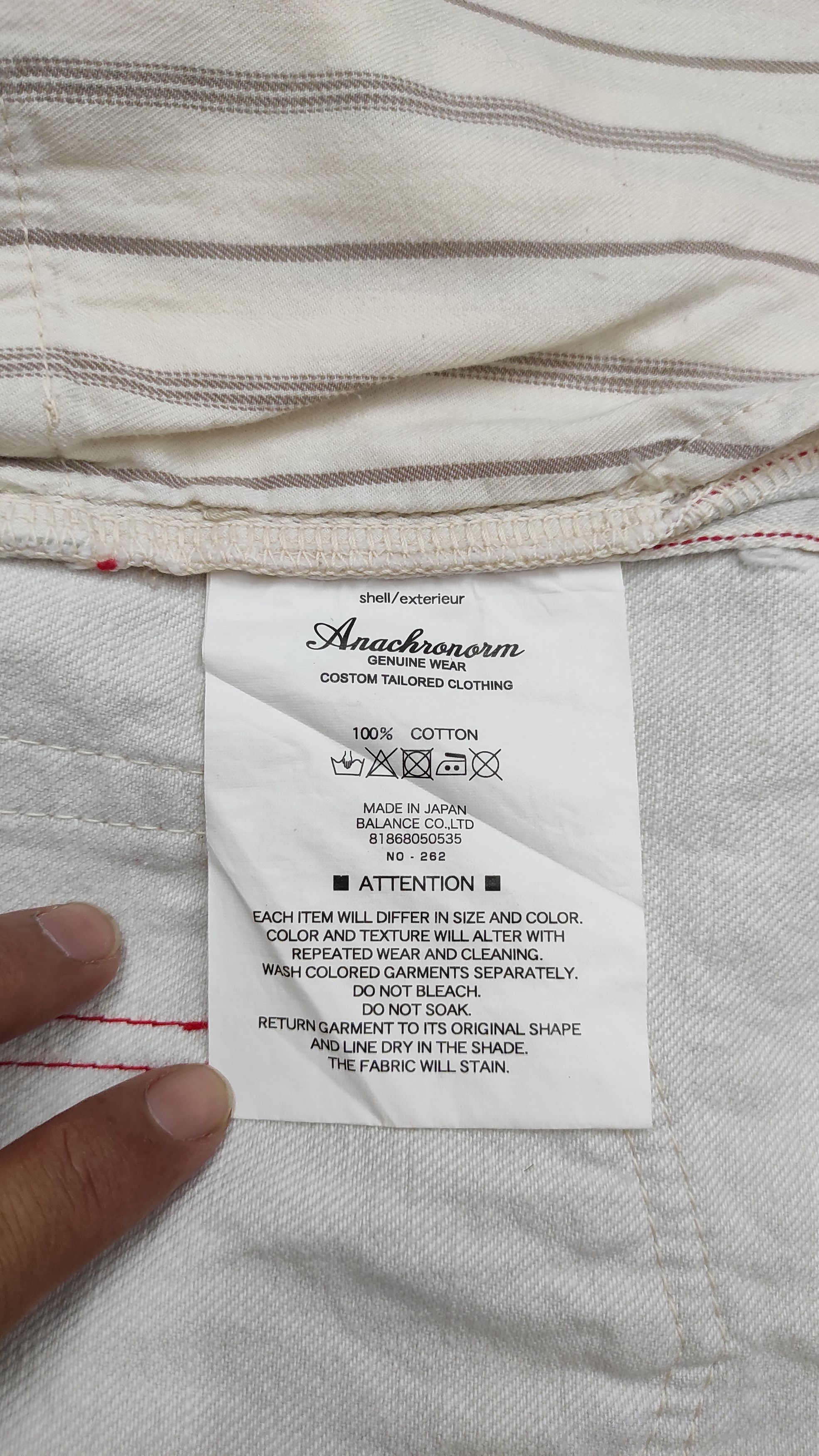 ANACHRONORM Archive Anachronorm ANC No.262 selvedge Jeans sanforized Size US 34 / EU 50 - 4 Thumbnail