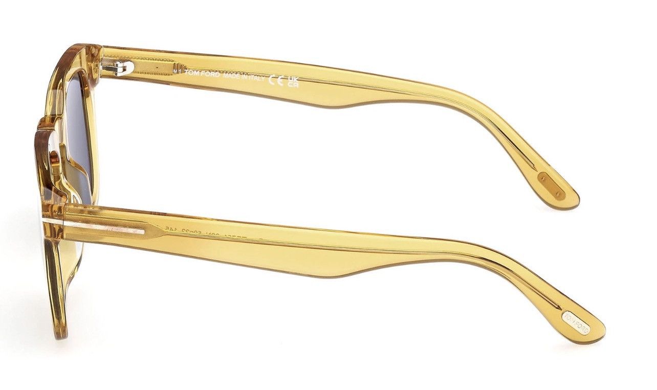 Tom Ford Dax Light Crystal Yellow Square Sunglasses FT0751-39N-50 Size ONE SIZE - 3 Thumbnail