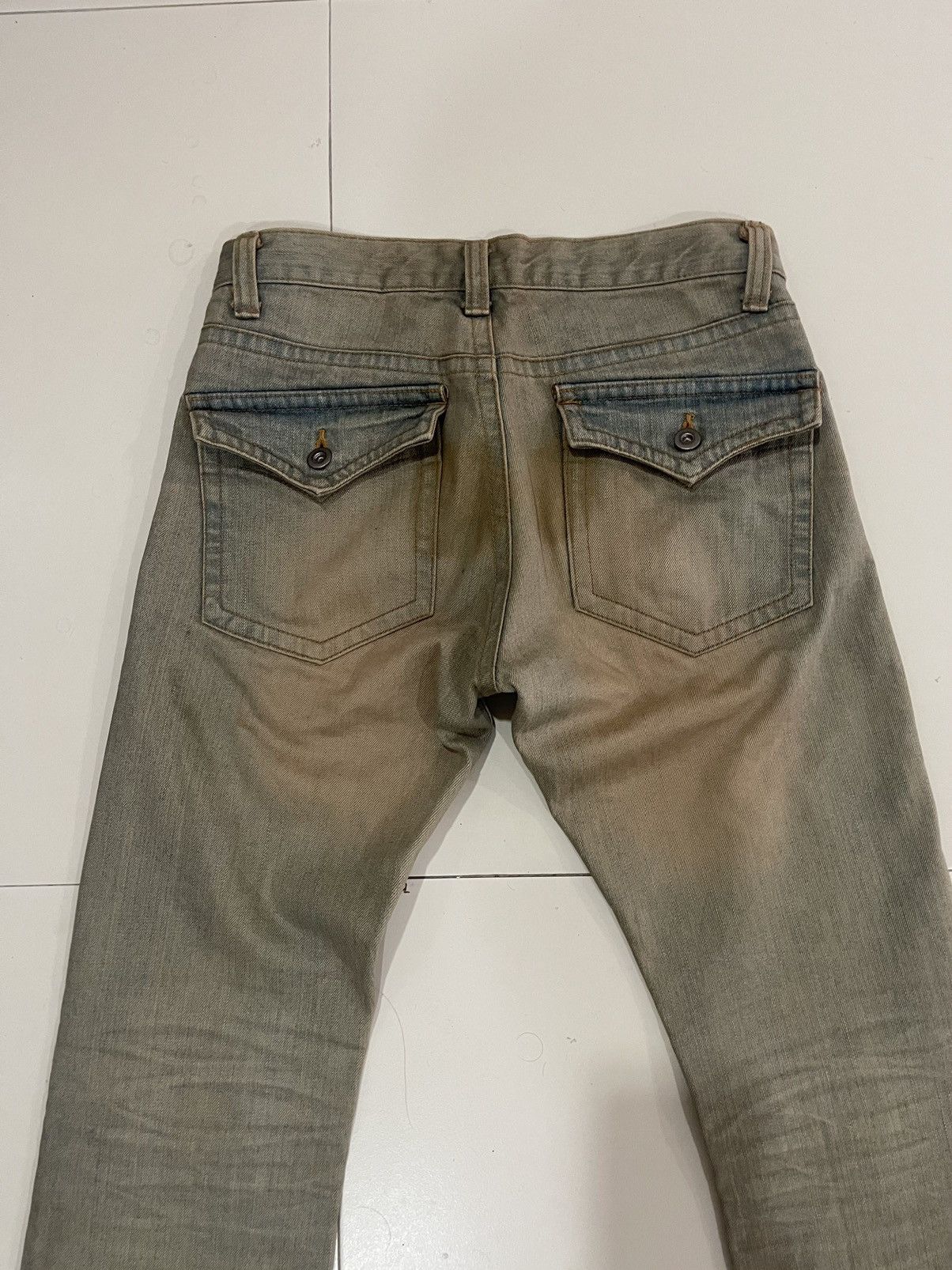 Vintage VINTAGE FLARE RUSTY MUD DIRTY JEANS Size US 30 / EU 46 - 3 Thumbnail