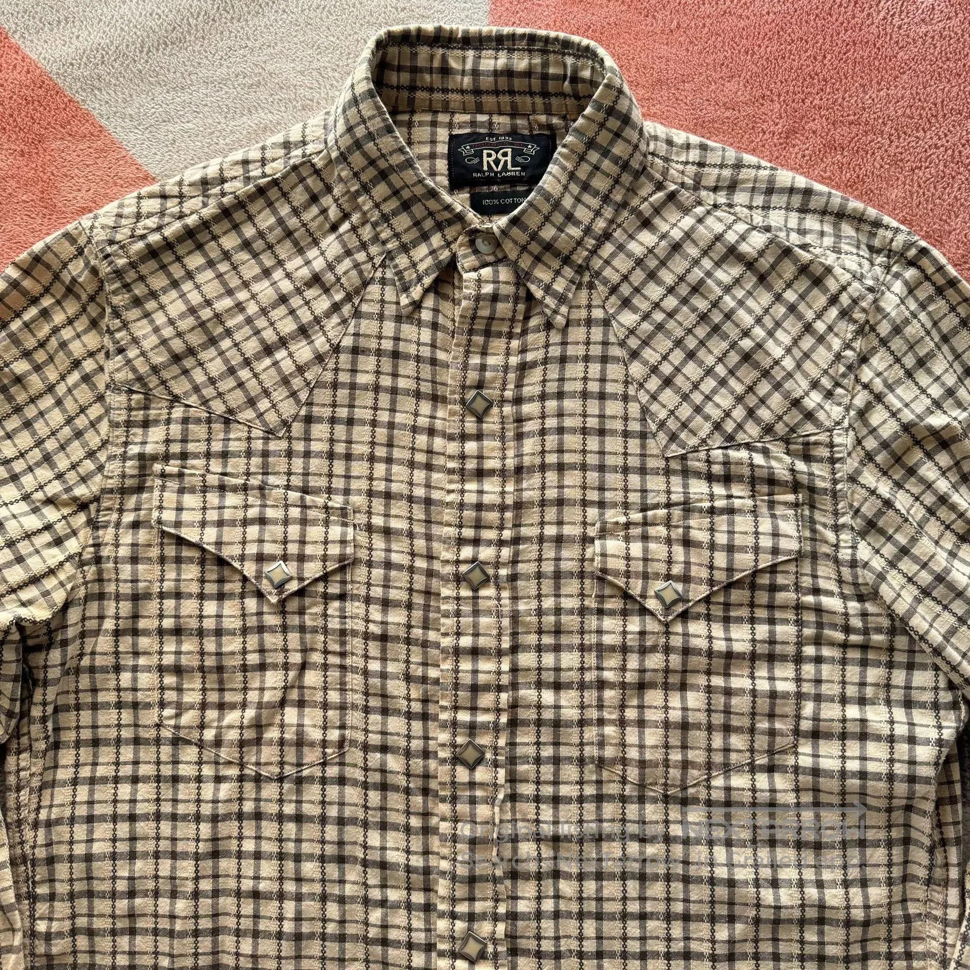 RRL Ralph Lauren RRL Plaid Western Shirt. Size US S / EU 44-46 / 1 - 4 Thumbnail
