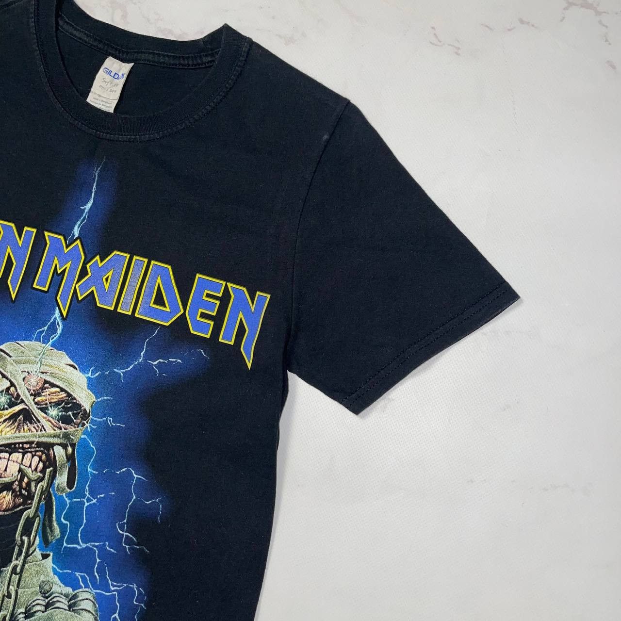 Vintage vintage x band tee Cotton Iron Maiden T Shirt Gildan Sz S Size US S / EU 44-46 / 1 - 7 Thumbnail