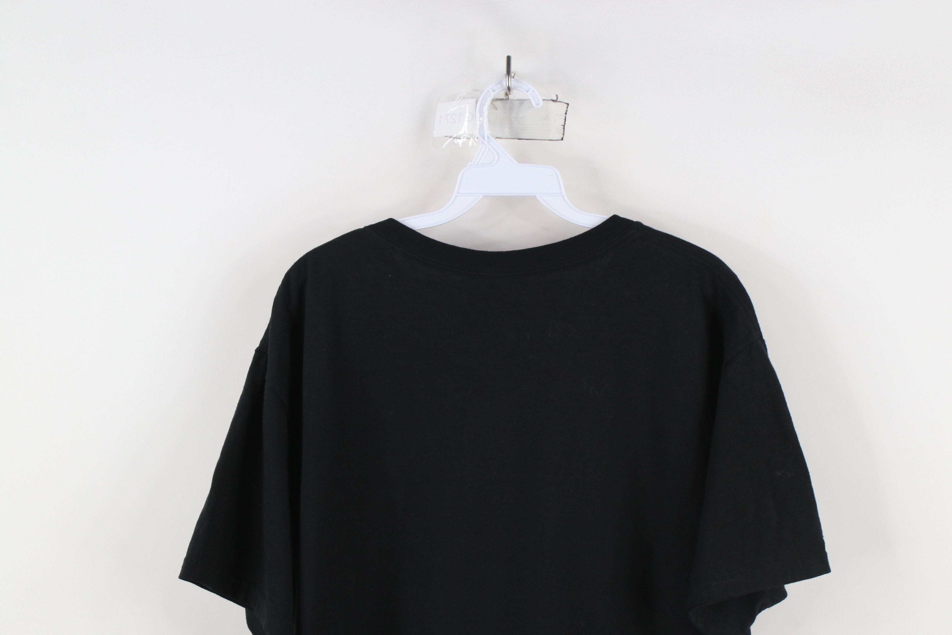 Vintage Vintage 90s Y2K Just One Drop Jesus Blood Sin T-Shirt Black Size US L / EU 52-54 / 3 - 10 Thumbnail