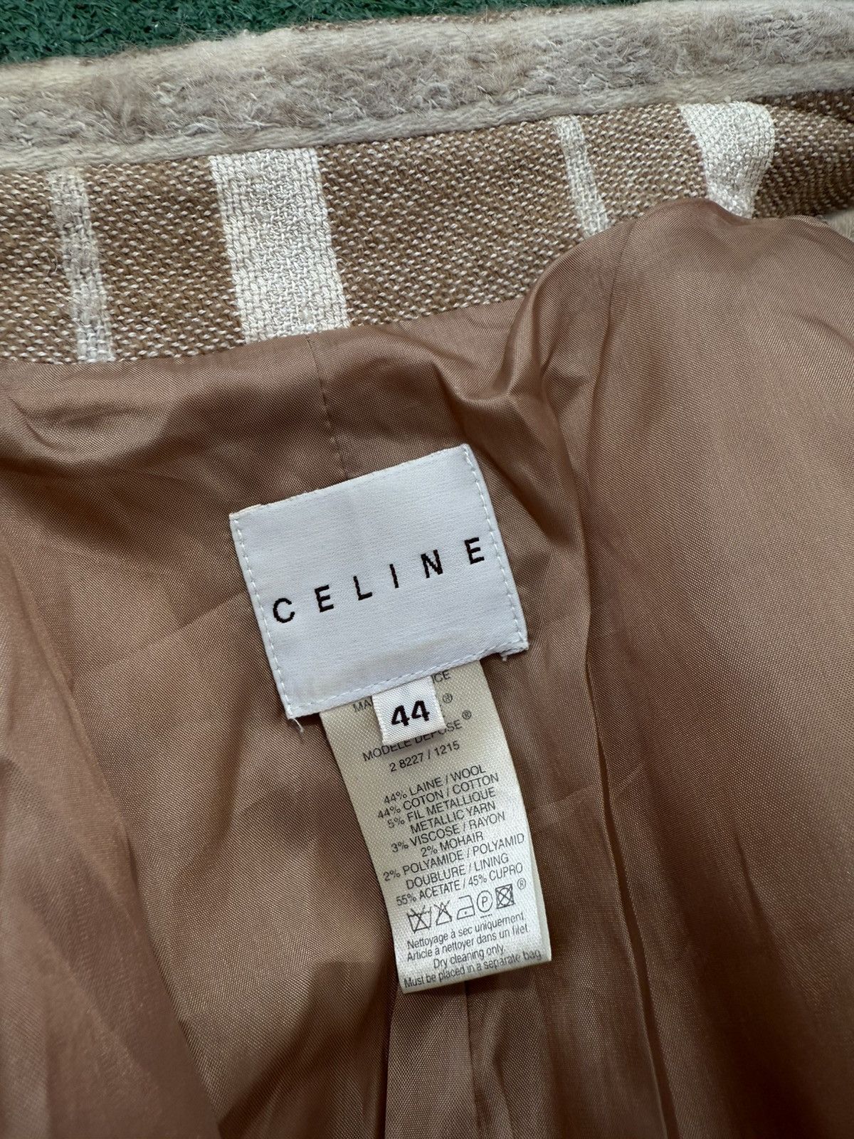 Celine Celine Wool & Mohair Coat Beige Vintage Size L / US 10 / IT 46 - 4 Thumbnail
