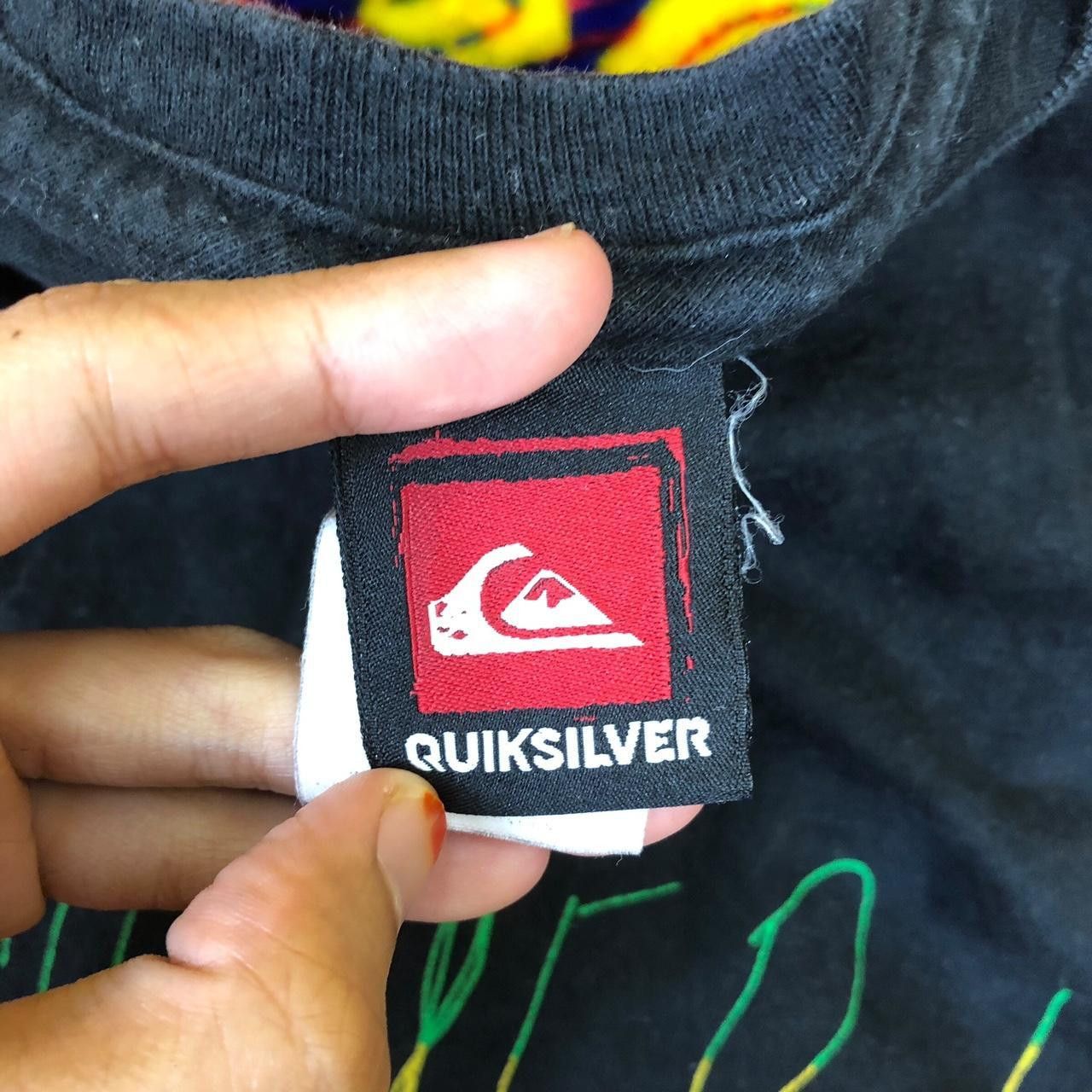 Quiksilver Vintage QUIKSILVER SURFING Signature Logo Tee Shirt Size US L / EU 52-54 / 3 - 5 Thumbnail
