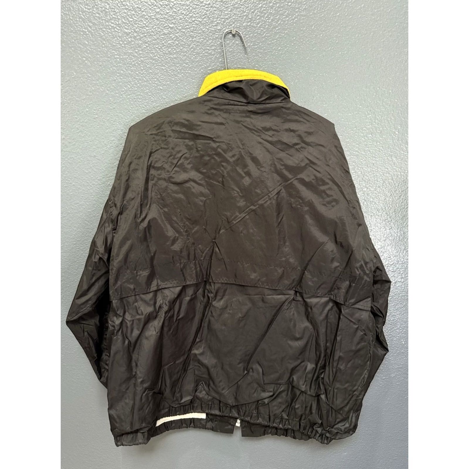 Nike VINTAGE Nike Swoosh Black Nylon Zip Windbreaker Jacket XL Men's 90s Theme Size US XL / EU 56 / 4 - 5 Thumbnail