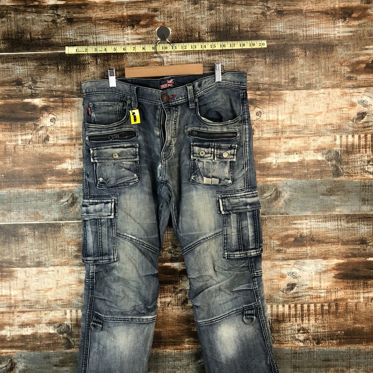 Japanese Brand DL Lyric utility Black Multipocket Denim Pants #A2070 Size US 33 - 2 Thumbnail