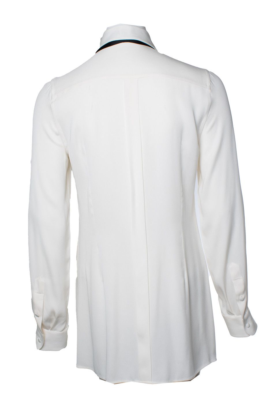 Dolce & Gabbana Dolce & Gabbana, white shirt with black bow Size S / US 4 / IT 40 - 3 Thumbnail