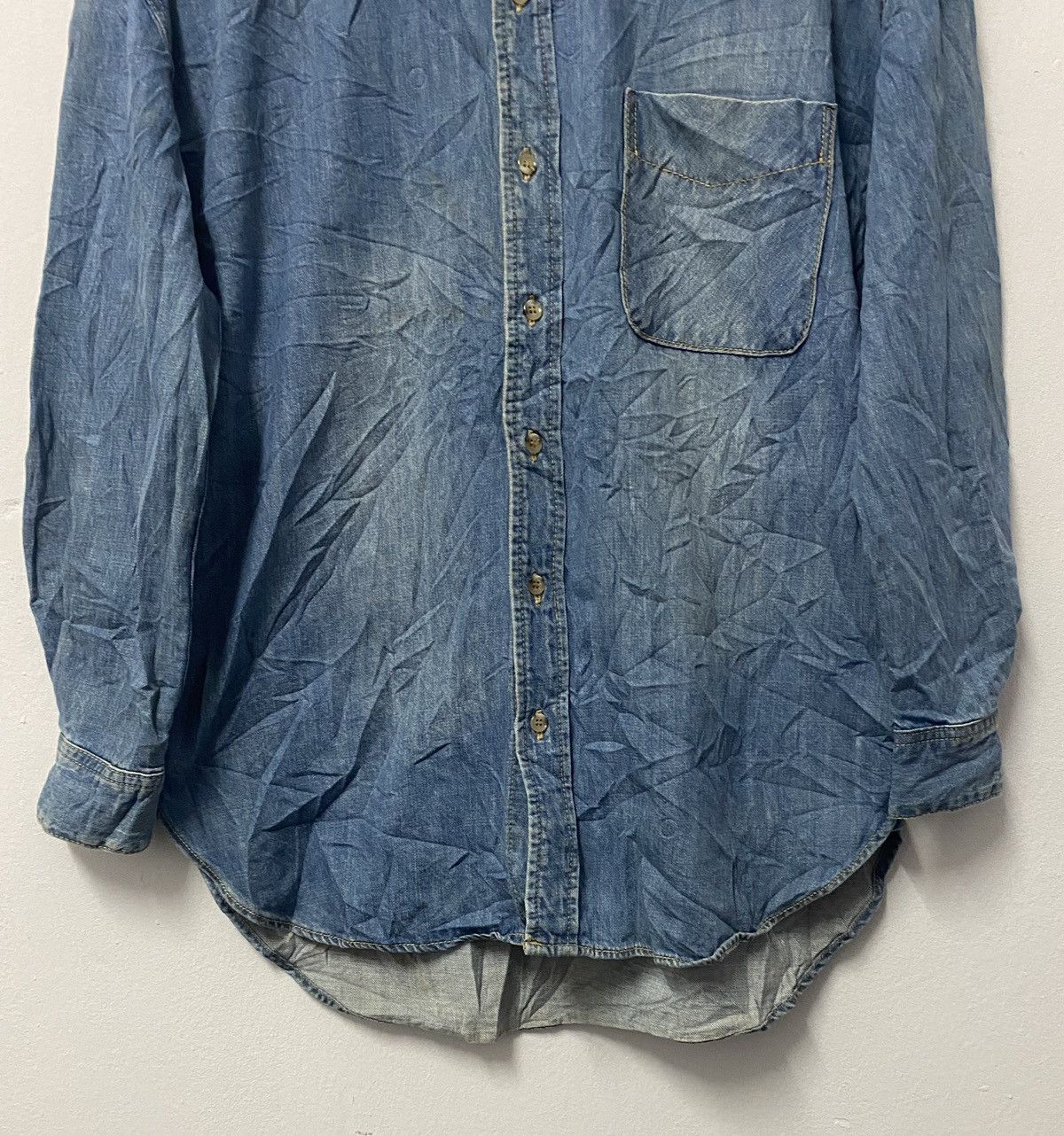 MOUSSY Vintage Moussy Chambray Jeans Button Ups Shirts Size US L / EU 52-54 / 3 - 4 Thumbnail