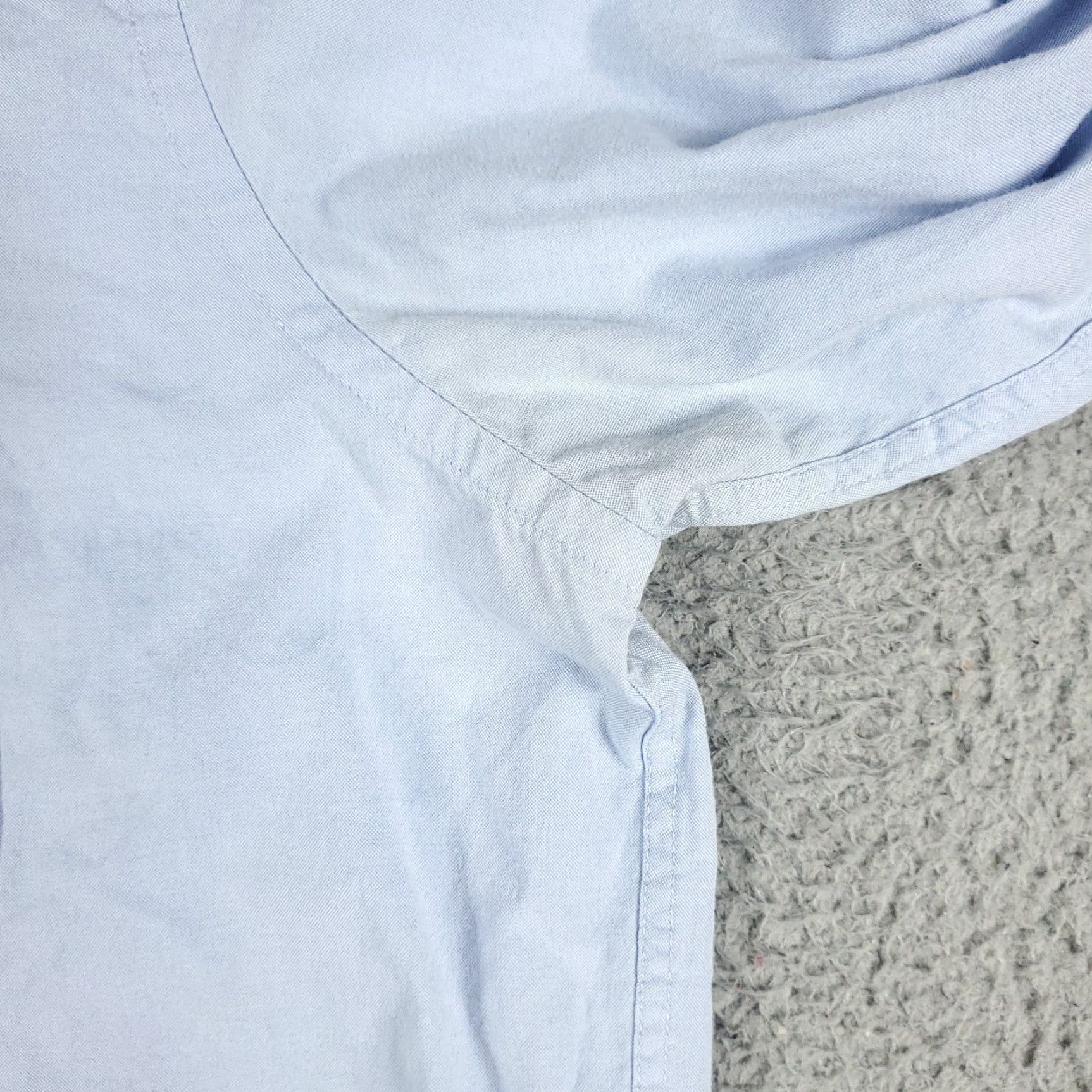 Tommy Hilfiger VINTAGE Tommy Hilfiger Shirt Mens XL Blue Casual Button-Up Long Sleeve Size US XL / EU 56 / 4 - 4 Thumbnail