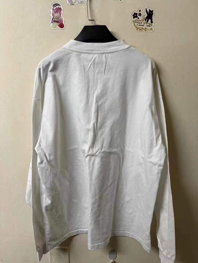Balenciaga Balenciaga Jelly pink logo white long sleeve Size US M / EU 48-50 / 2 - 2 Thumbnail