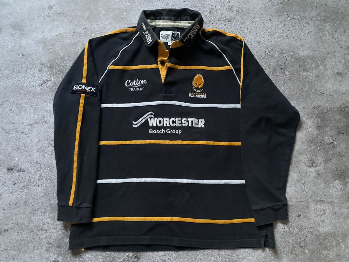 Cotton Traders × Vintage Worcester Warriors Rugby 2009 2010 Cotton Jersey shirt Size US XL / EU 56 / 4 - 1 Thumbnail