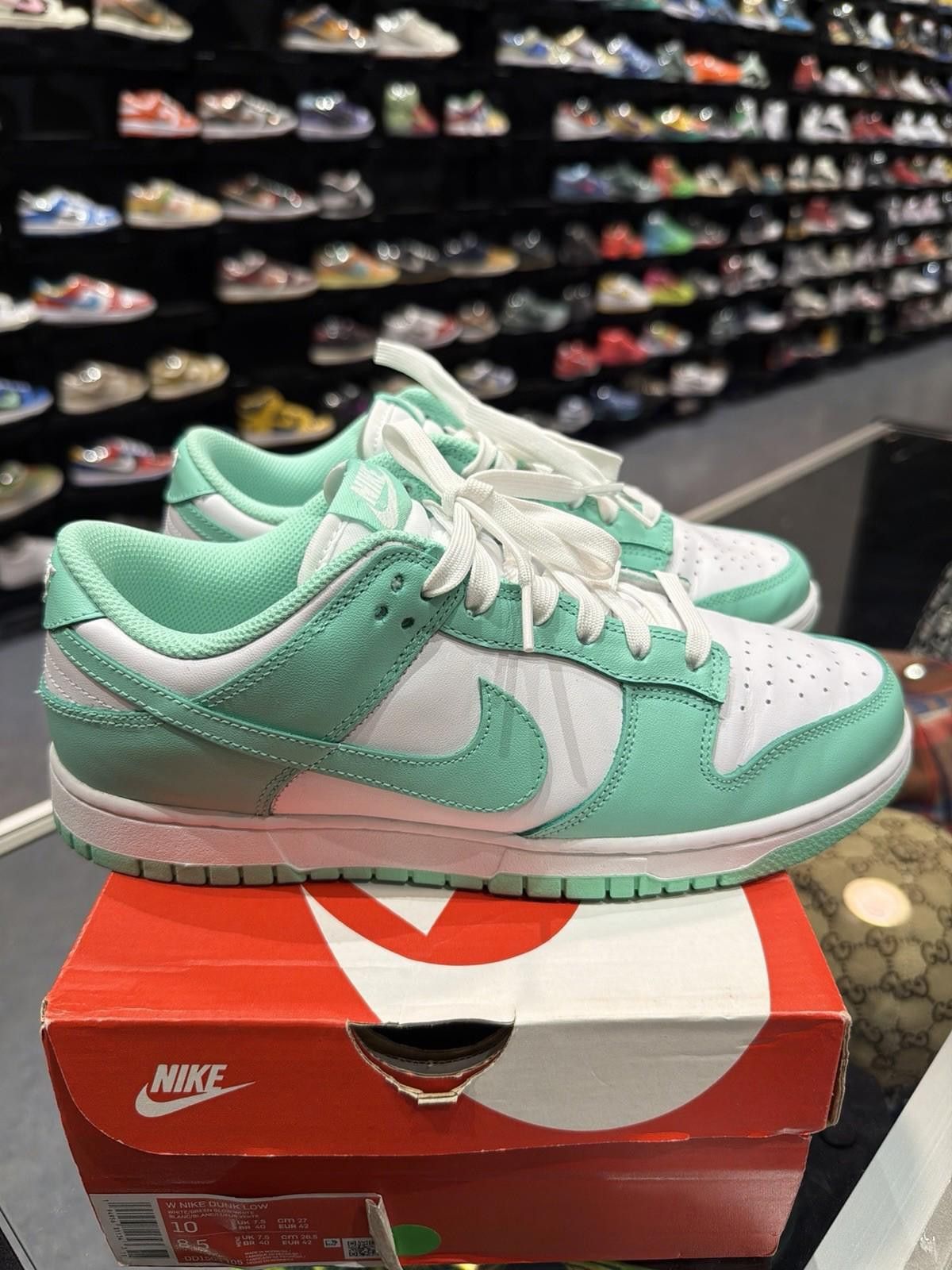 Nike Nike Dunk Low Green Glow Size 10 Women’s/Mens 8.5 Authentic Size US 10 / IT 40 - 1 Thumbnail