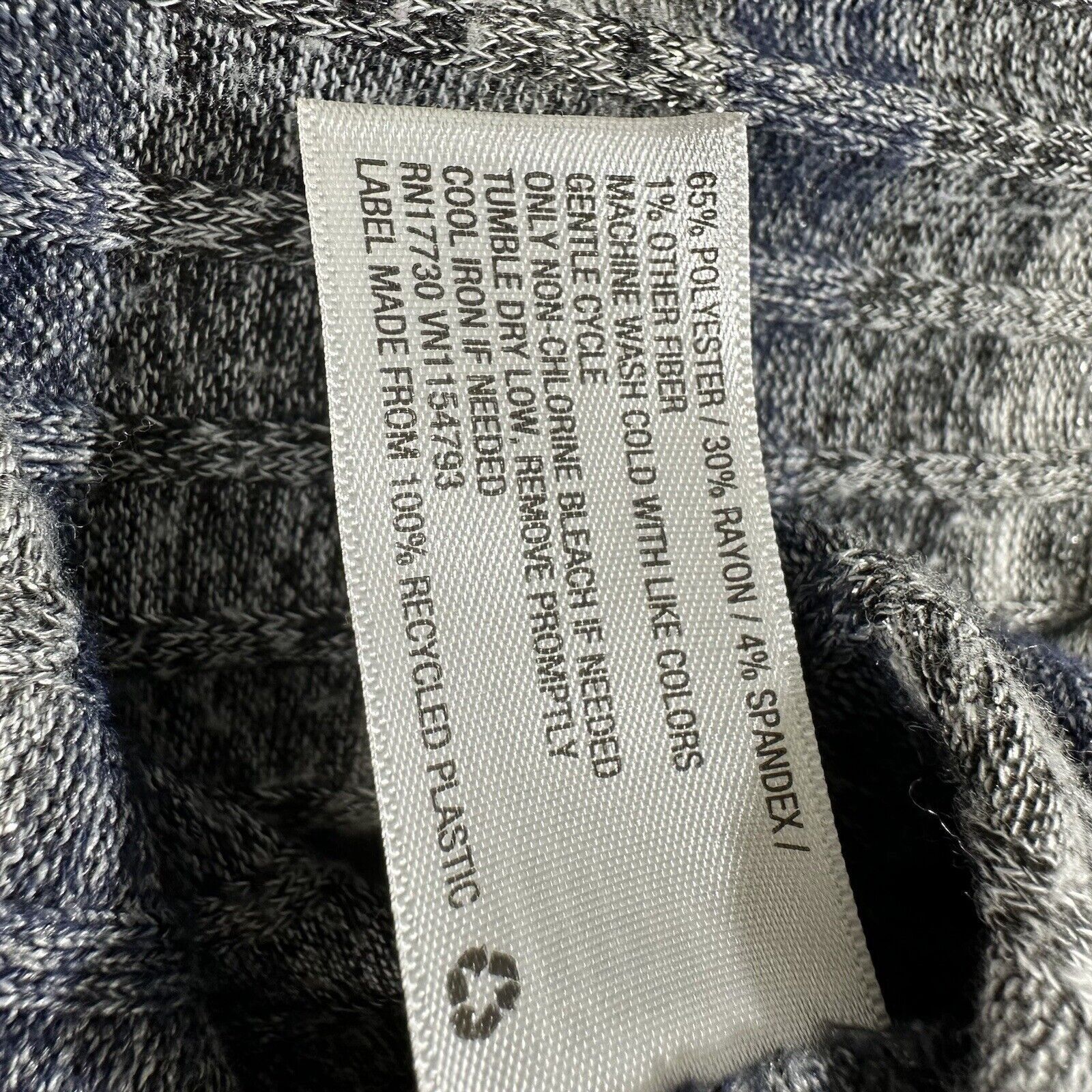 Other Knox Rose XXL Sweater Blue Gray Striped Glitter Sparkle Size XXL / US 16-18 / IT 52-54 - 4 Thumbnail