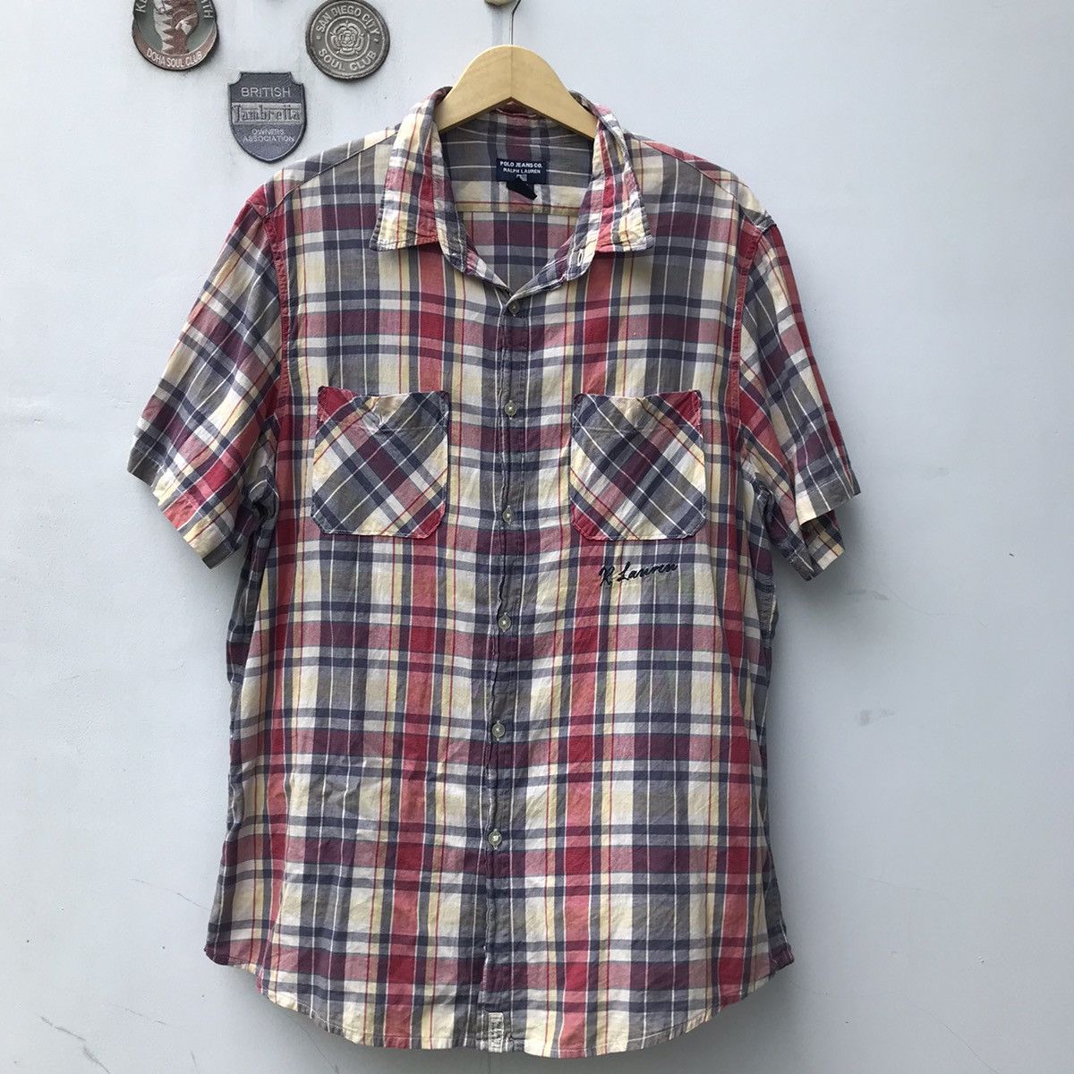 Polo Ralph Lauren × Ralph Lauren × Vintage Vintage Ralph Lauren Polo Jeans Co madrass tartan shirt Size US L / EU 52-54 / 3 - 9 Thumbnail