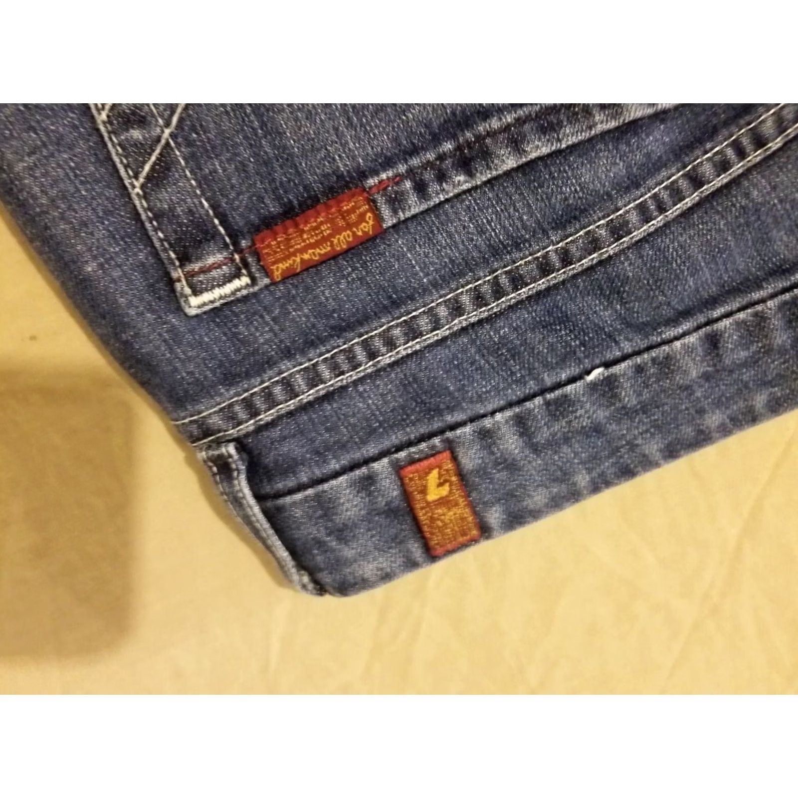 7 For All Mankind Womens 7 For All Mankind Jeans 31 Denim Pants Stretch Flared Blue Womens Jeans Type Denim Stretch Flared 7 For All Mankind Mens? Size 24" / US 00 / IT 34 - 3 Thumbnail