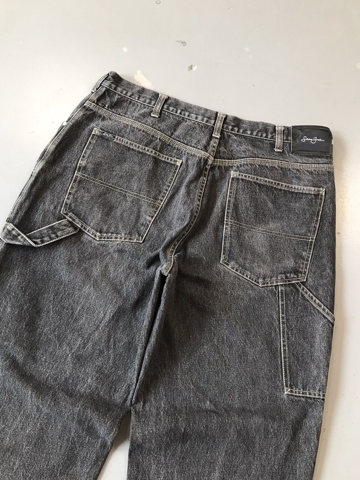 Sean John × Vintage Vintage Sean John spell out double knee carpenter denim Size US 38 / EU 54 - 7 Thumbnail