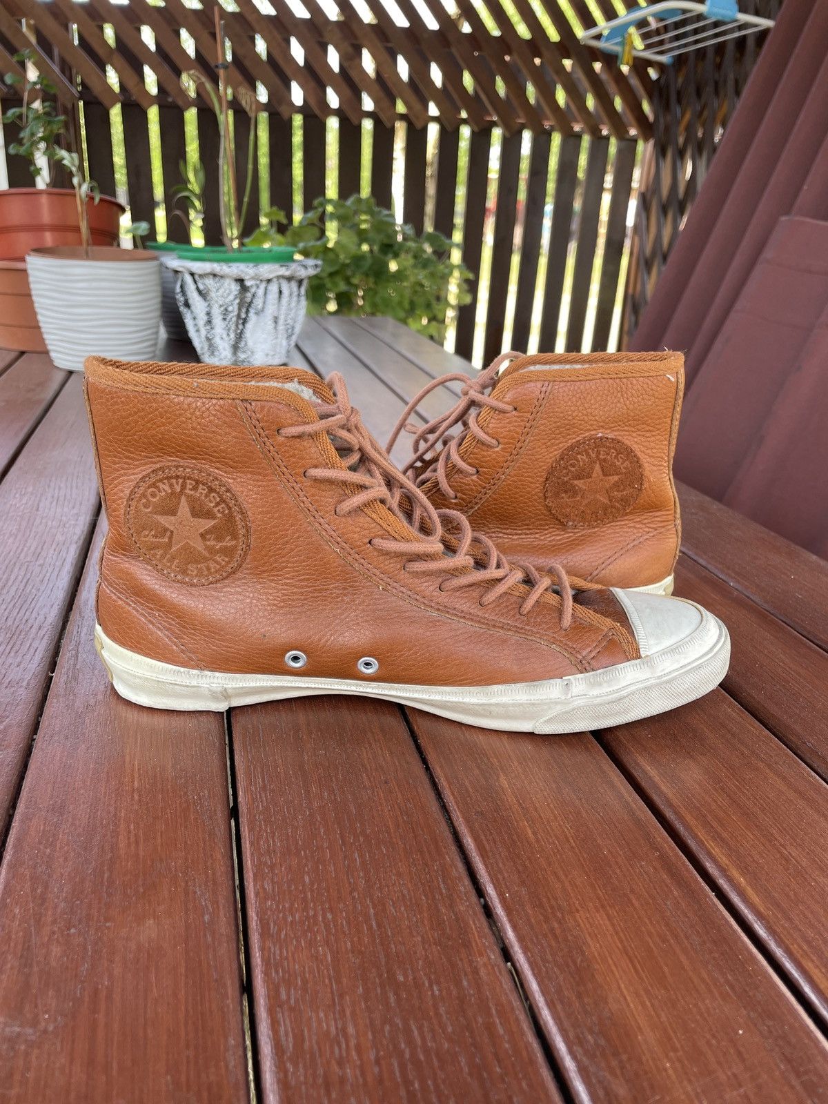 Converse leather vintage best sale