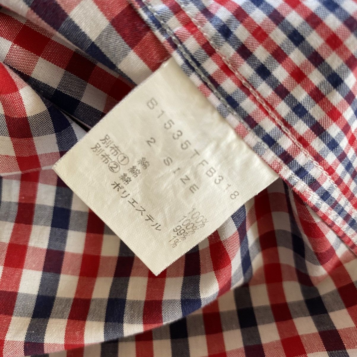 Frapbois FRAPBOIS Red Blue Gingham Check Shirt Size XS / US 0-2 / IT 36-38 - 13 Thumbnail