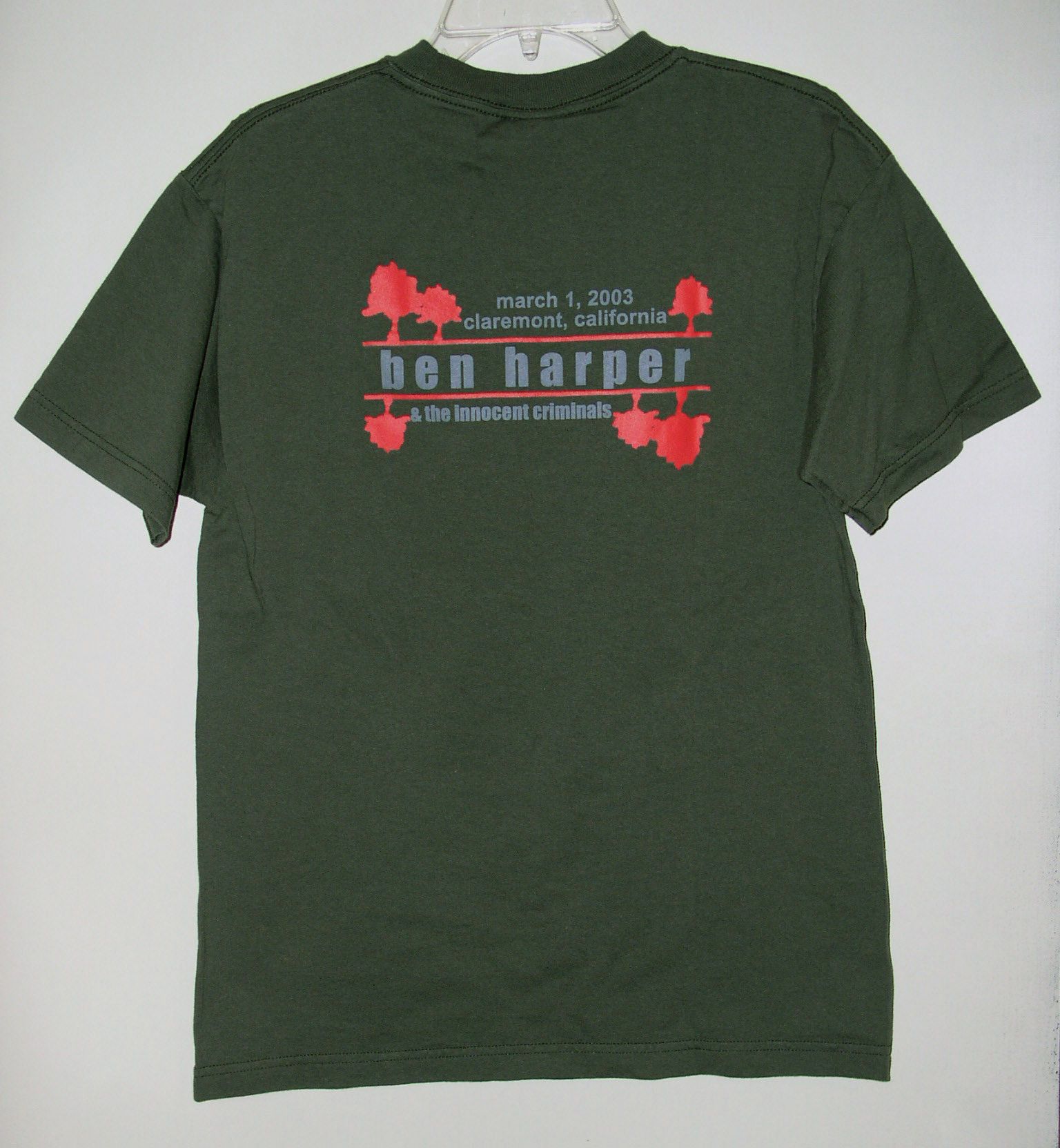 Alstyle Ben Harper Concert Shirt Claremont March 2003 One-Off Show Size US L / EU 52-54 / 3 - 2 Thumbnail