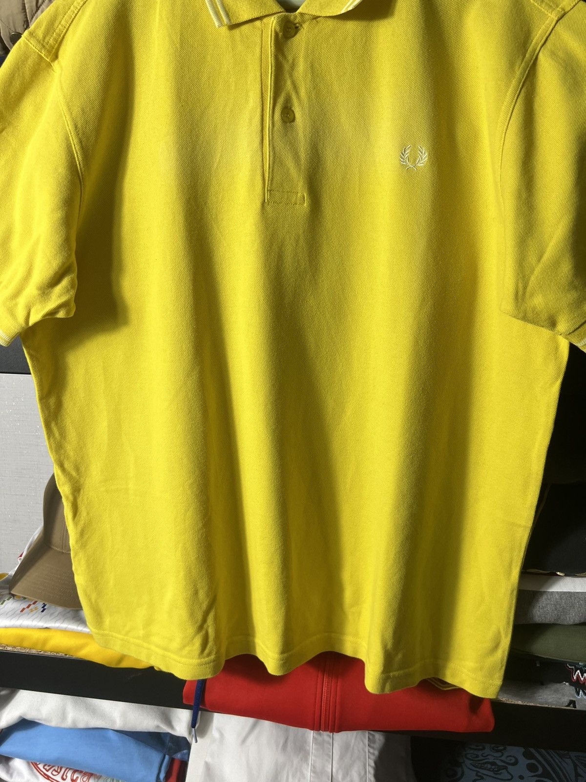 Fred Perry 🌿 Fred Perry Vintage Polo — Bright Yellow (XL) Size US XL / EU 56 / 4 - 3 Thumbnail