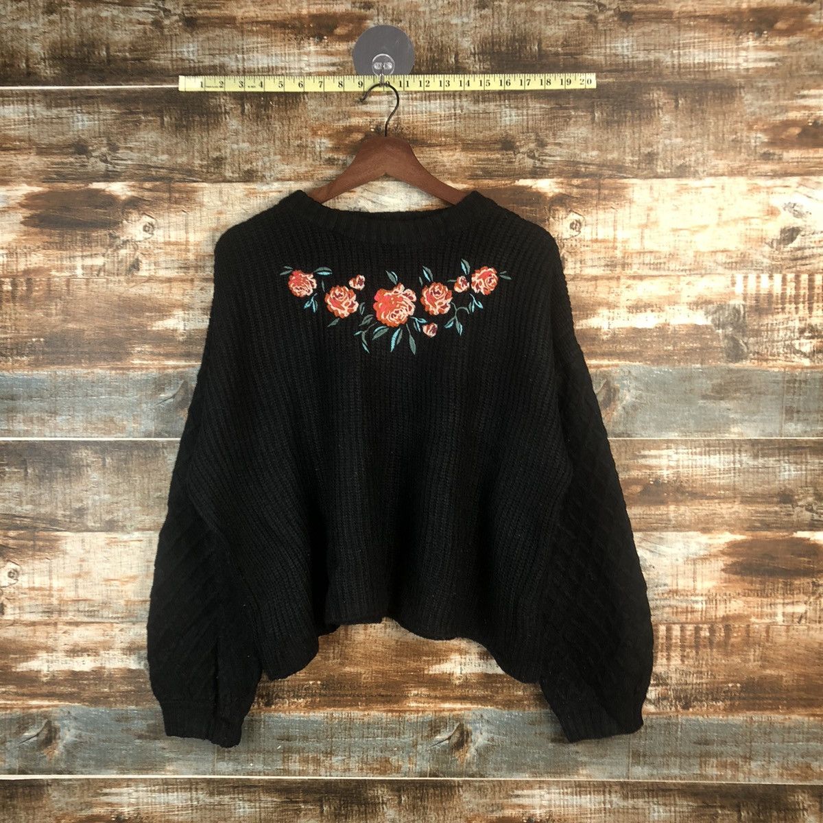 Japanese Brand DL Day Cassin Favor Black Knitwear #C596 Size L / US 10 / IT 46 - 1 Thumbnail