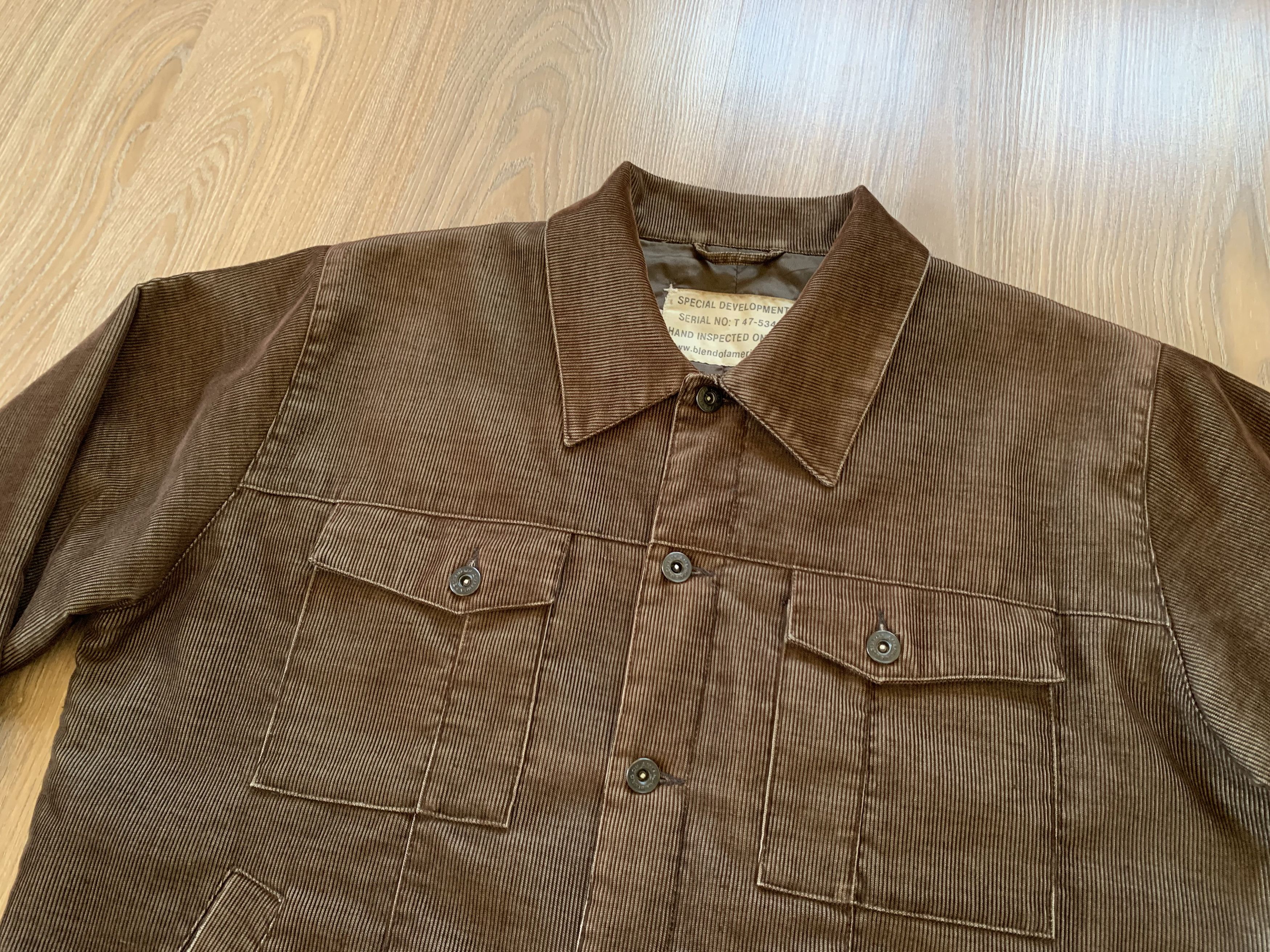 Other Blend Of America Corduroy Vintage Mens Jacket Size US L / EU 52-54 / 3 - 6 Thumbnail