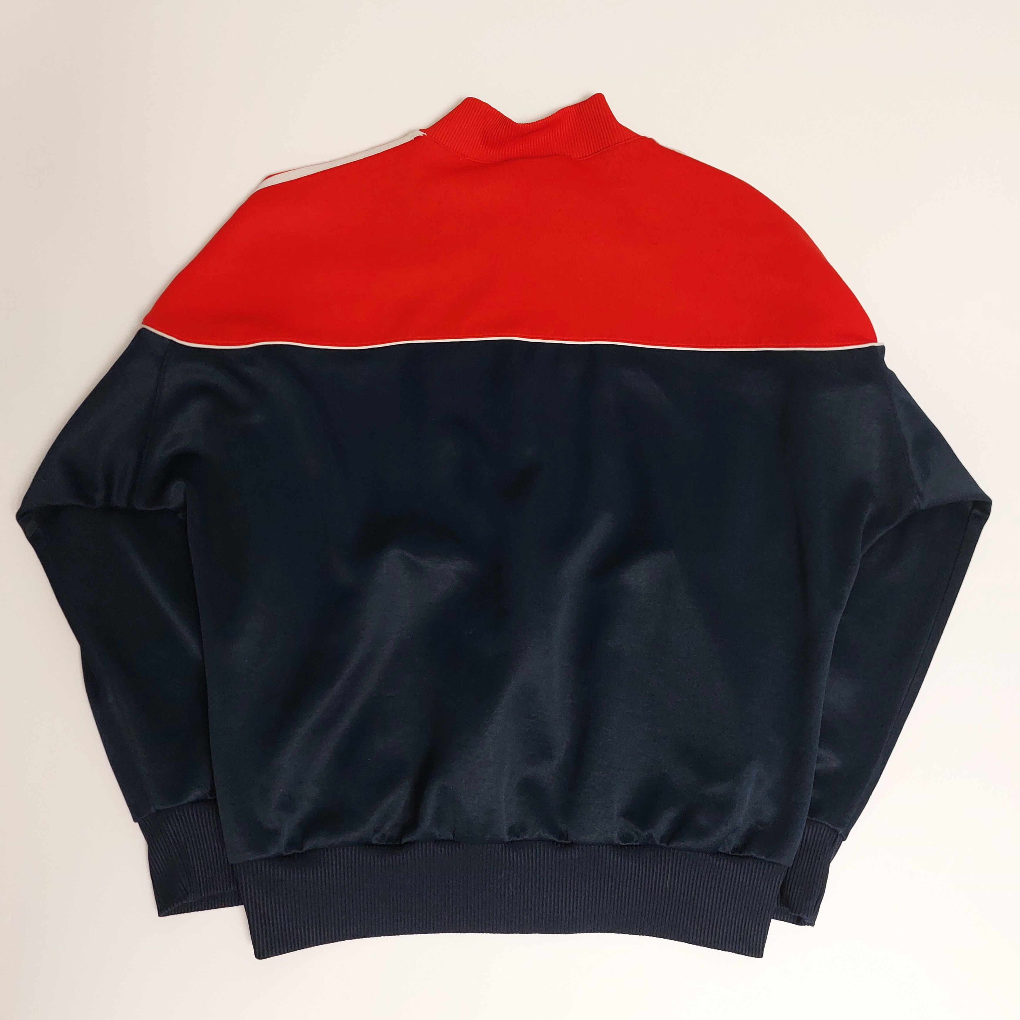 Adidas 1988-1992 Adidas Trefoil jacket navy blue/red Size US M / EU 48-50 / 2 - 4 Thumbnail