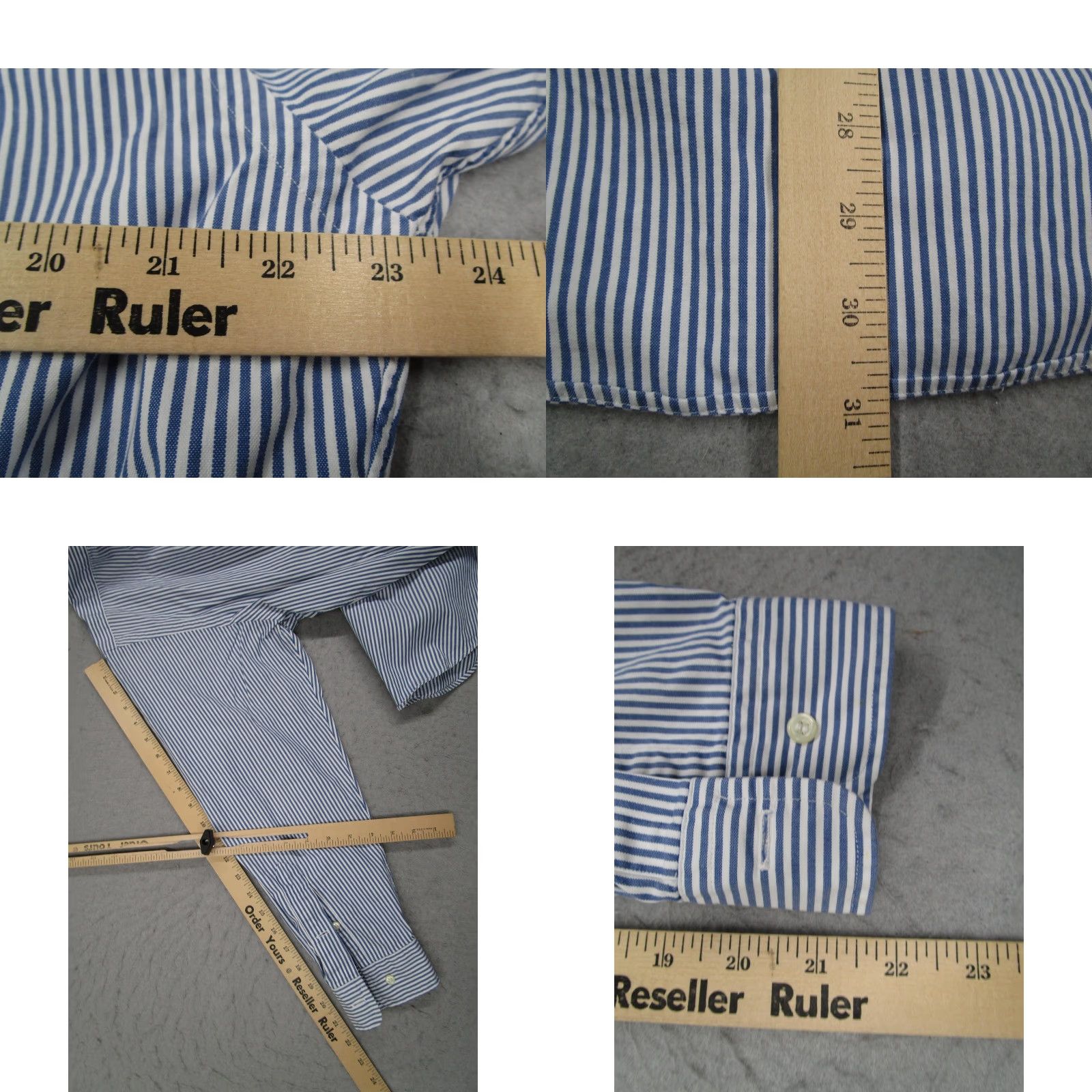 Ralph Lauren VINTAGE Ralph Lauren Yarmouth Shirt Mens 15.5 32 Stripe Button Down Oxford 90s Size US XS / EU 42 / 0 - 8 Thumbnail
