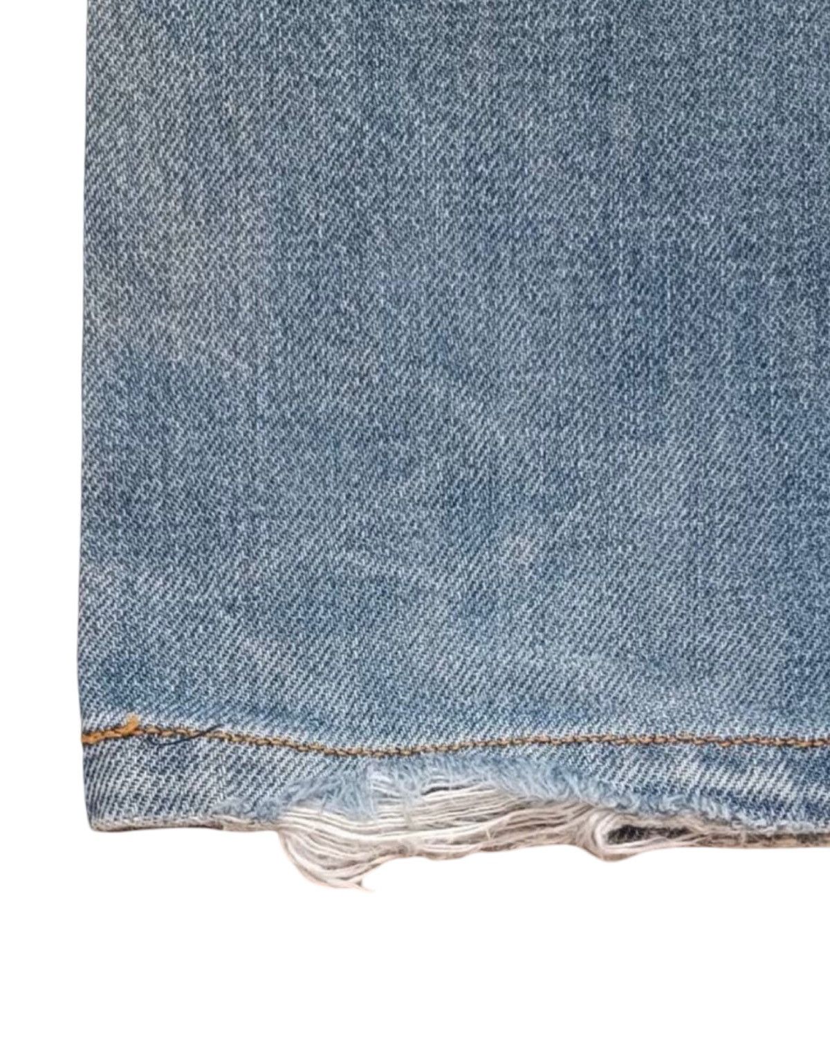 Helmut Lang 1999 Vintage Distressed Light Wash Denim Jeans Size US 30 / EU 46 - 4 Thumbnail