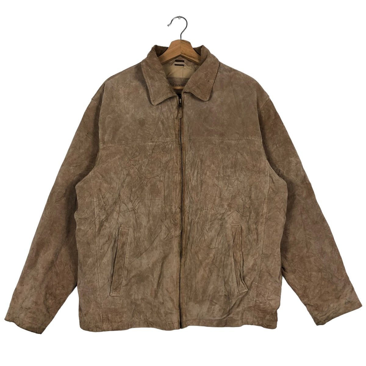 Genuine Leather 🔥90’s Vintage Genuine Leather Jacket St John Bay Map Lining Size US M / EU 48-50 / 2 - 1 Thumbnail
