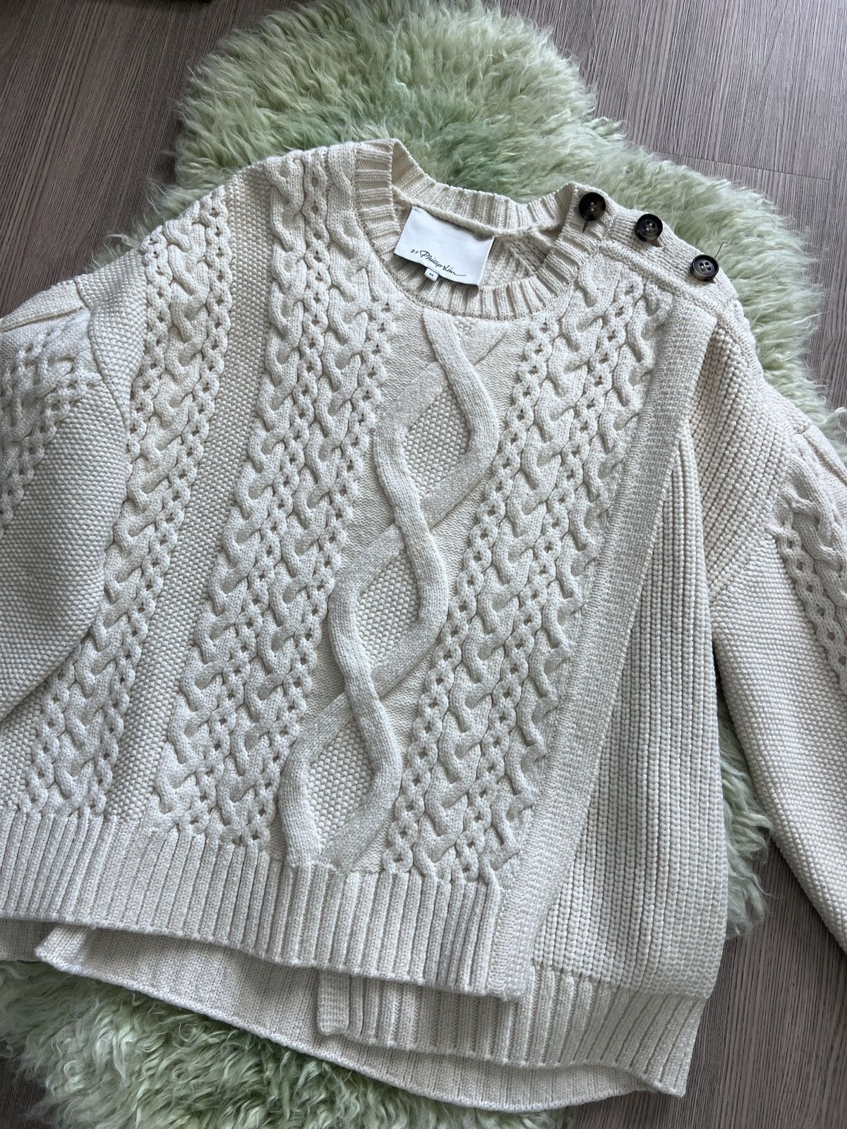 3.1 Phillip Lim 3.1 Phillip Lim Ivory Wool Sweater Size M / US 6-8 / IT 42-44 - 1 Thumbnail