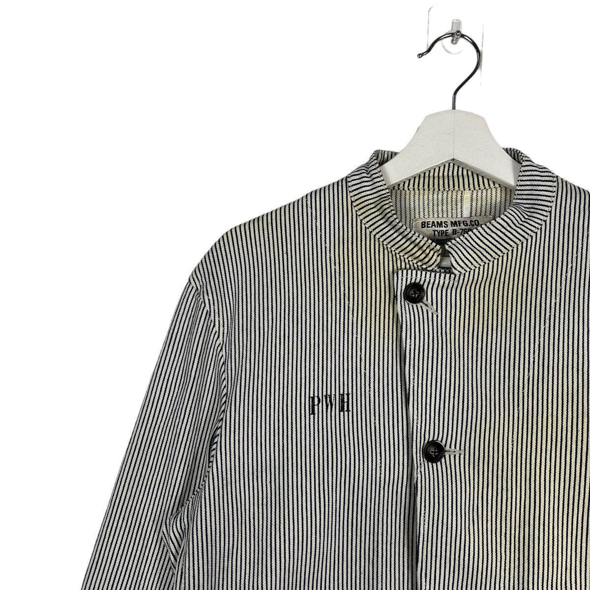 Beams Plus 🔥 BEAMS PWH PRISONER HIKORY STRIPE JACKET Size US L / EU 52-54 / 3 - 7 Thumbnail