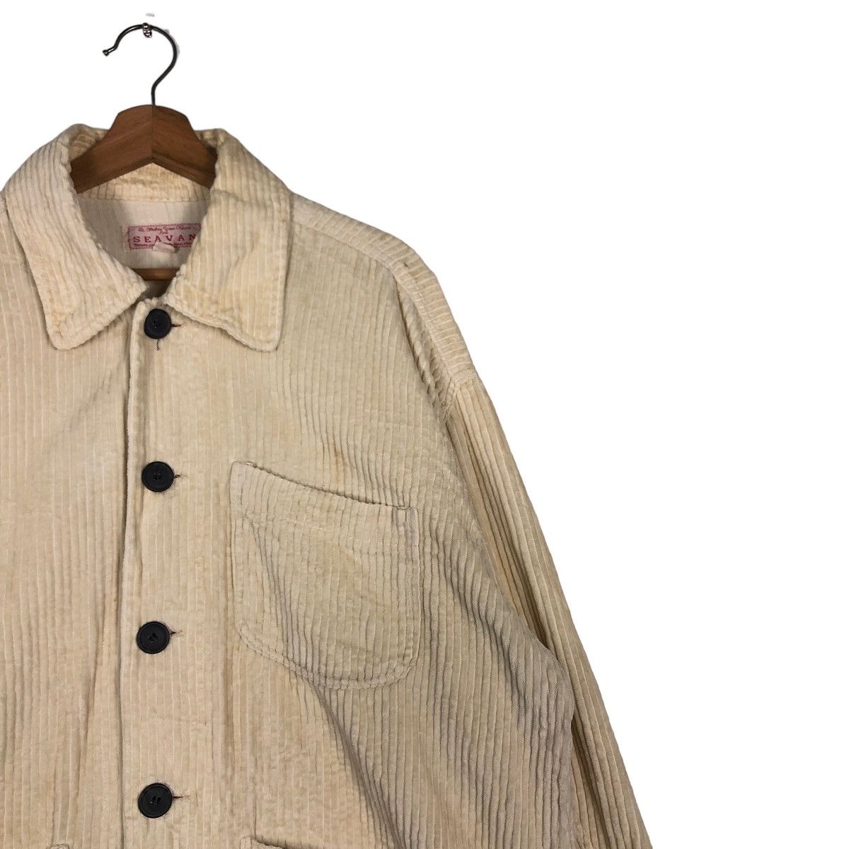 Issey Miyake 🔥Vintage Chore Corduroy Jacket Big Pocket Seavan Japan Made Size US L / EU 52-54 / 3 - 6 Thumbnail