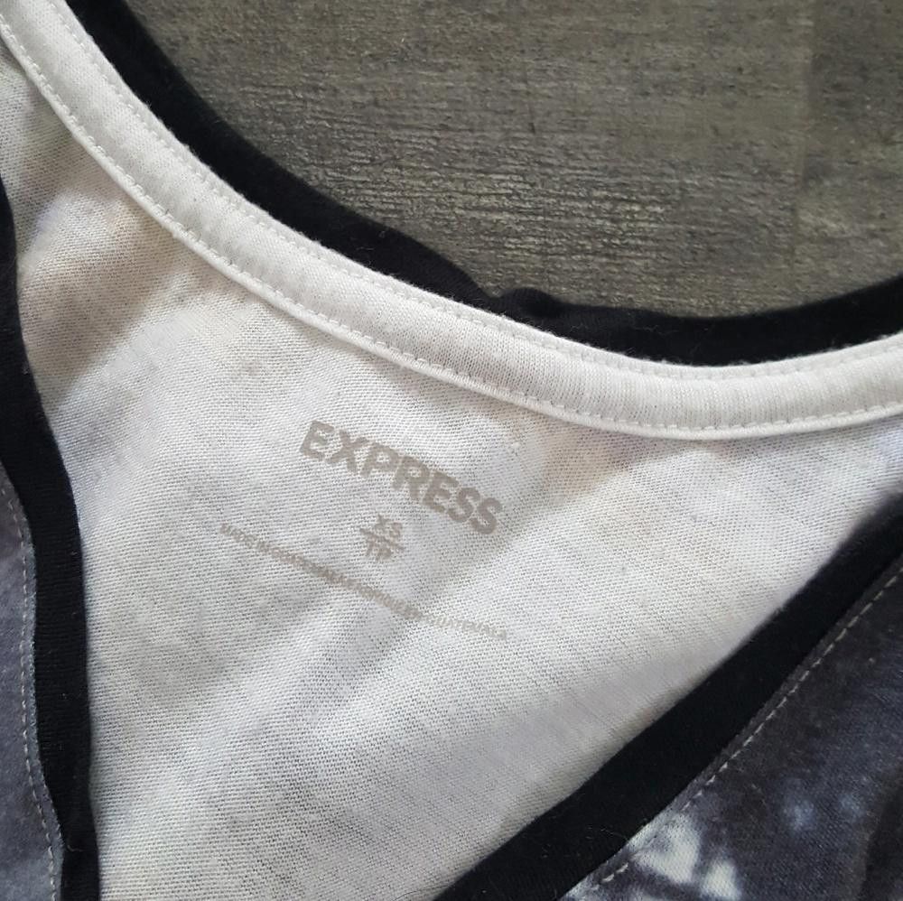 Express White Black Express Short Sleeve Size XS / US 0-2 / IT 36-38 - 3 Thumbnail