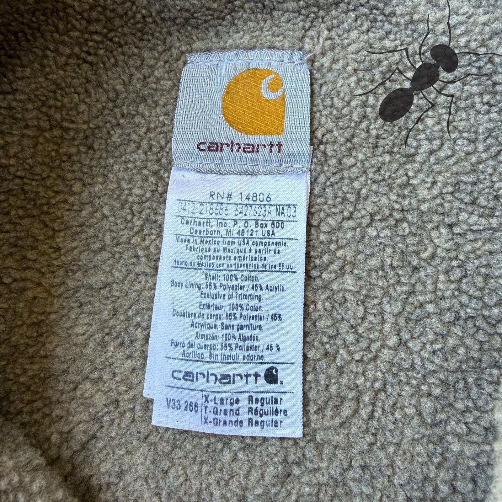 Carhartt × Vintage Carhartt V33 brown Sherpa work wear vest Size US XL / EU 56 / 4 - 3 Thumbnail