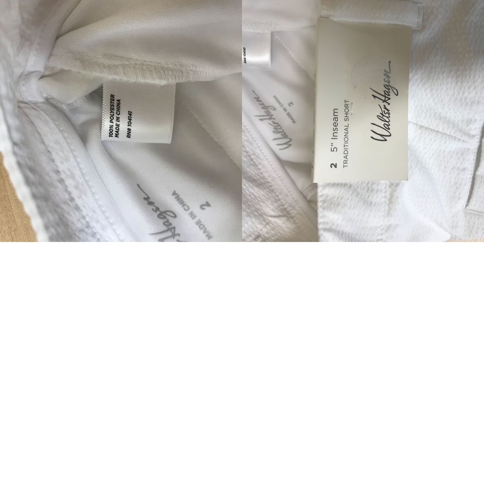 Vintage Walter Hagen Women's Golf Shorts 2 White 100% Polyester Flat Front Casual Size 26" / US 2 / IT 38 - 8 Thumbnail