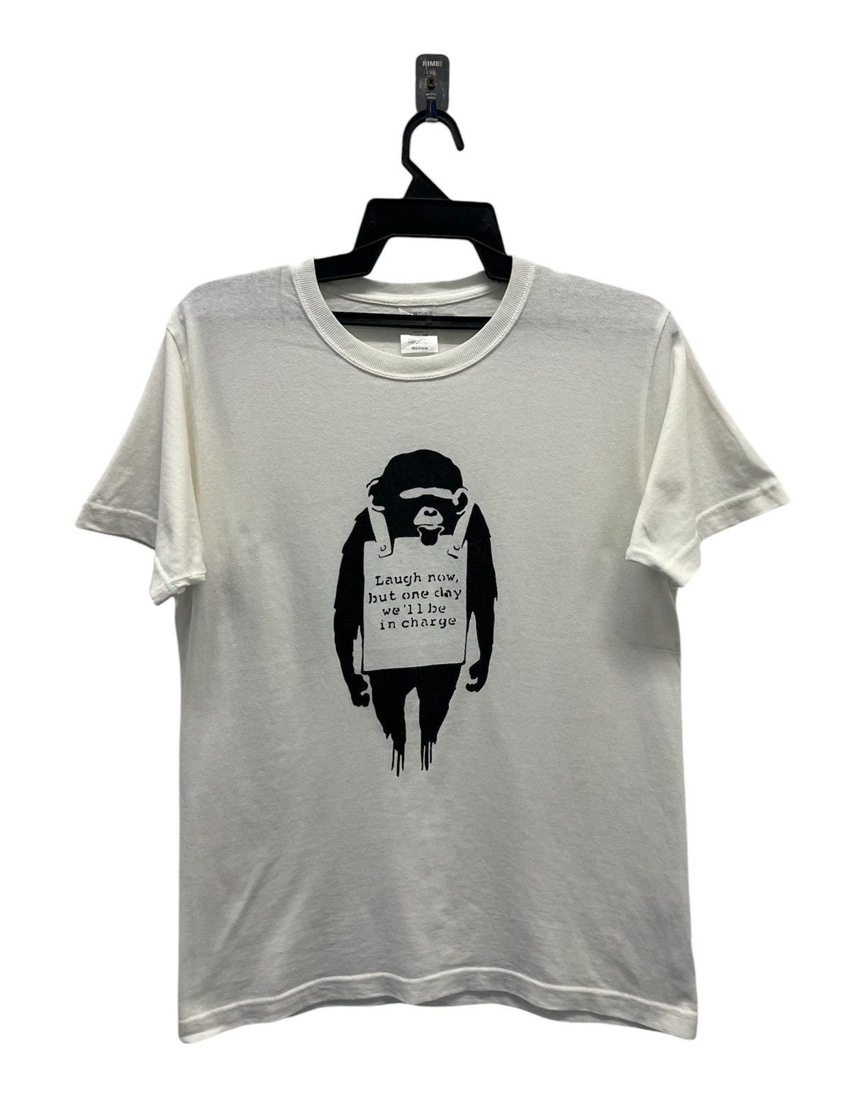 Vintage BANSKY LAUGH NOW, BUT ONE DAY WE’LL BE IN CHANGE SHIRT Size US M / EU 48-50 / 2 - 1 Thumbnail