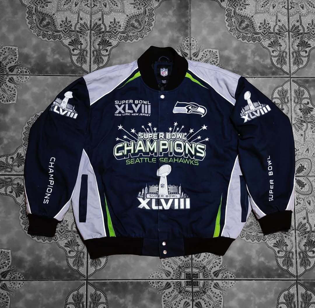 NFL Jacket NFL "SEATHAWKS CHAMPIONS SUPER BOWL XLVIII" Size US XL / EU 56 / 4 - 1 Thumbnail