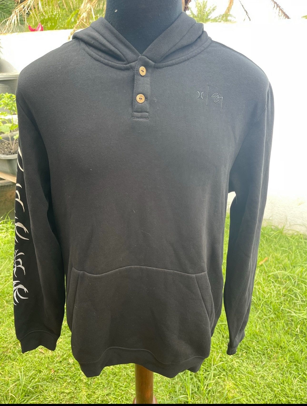 Hurley New Sig Zane/Hurley Black Hoody Pullover Sweatshirt Men's L Size US M / EU 48-50 / 2 - 1 Thumbnail