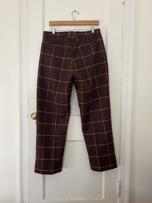 Supreme Supreme Windowpane Wool Trouser Brown Window | Grailed