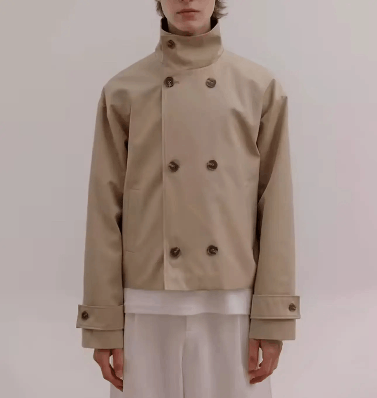 Other Casual Streetwear Khaki Elegant Trench Coat Designer y2k Size US M / EU 48-50 / 2 - 4 Thumbnail