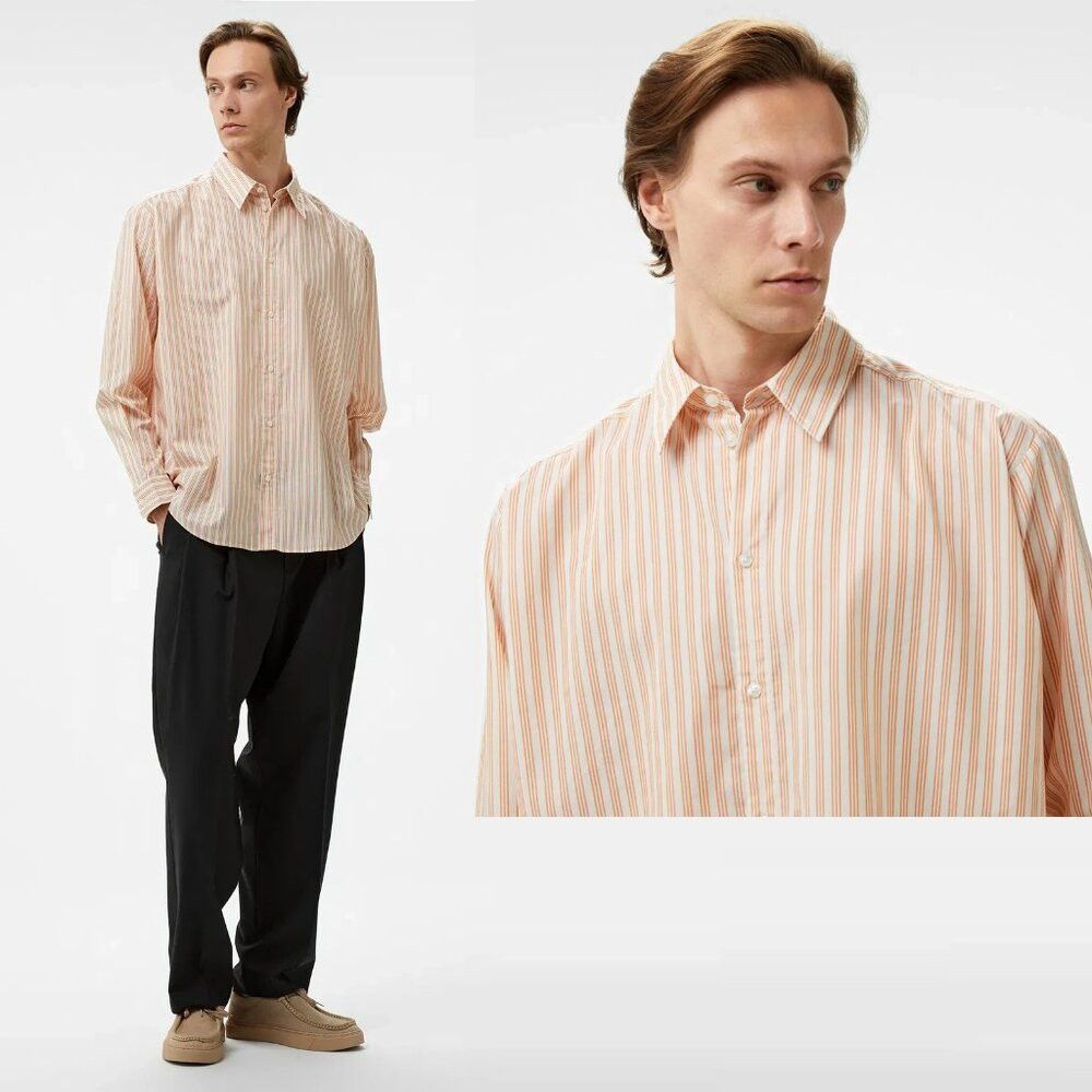 Hugo Boss NWT New Hugo Boss Ellisoe Striped Button Up Shirt Size M Size US M / EU 48-50 / 2 - 2 Thumbnail