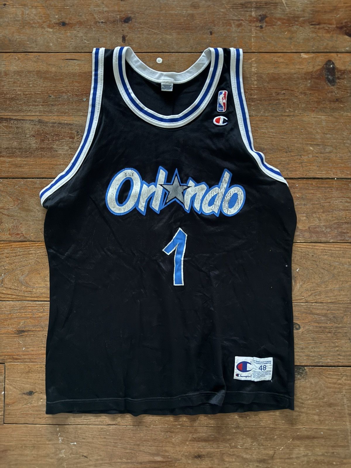 Vintage VINTAGE ORLANDO MAGIC PENNY HARDAWAY CHAMPION JERSEY Size US L / EU 52-54 / 3 - 1 Thumbnail